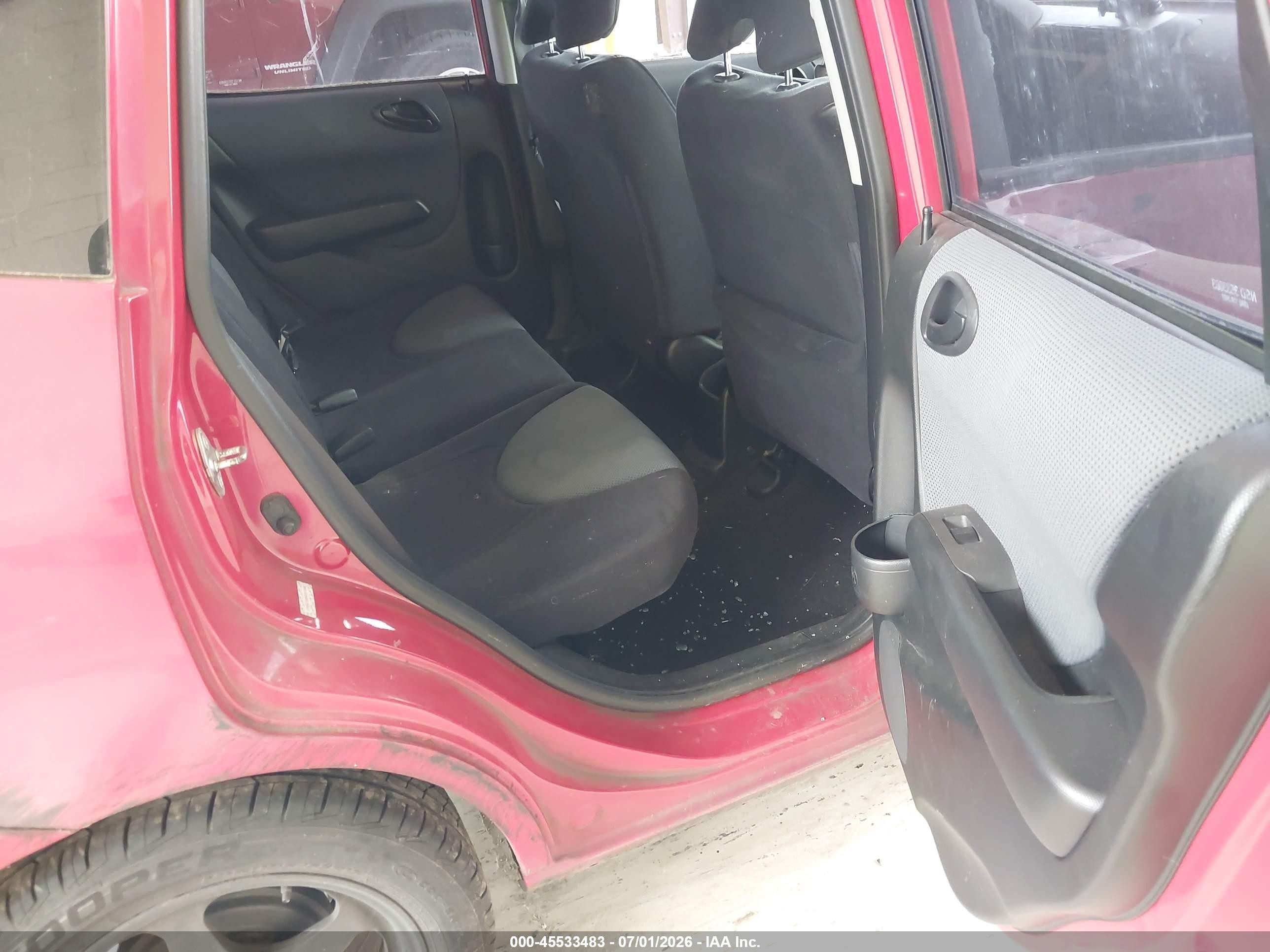 2008 Honda Fit Sport Красный vin: JHMGD38648S015645