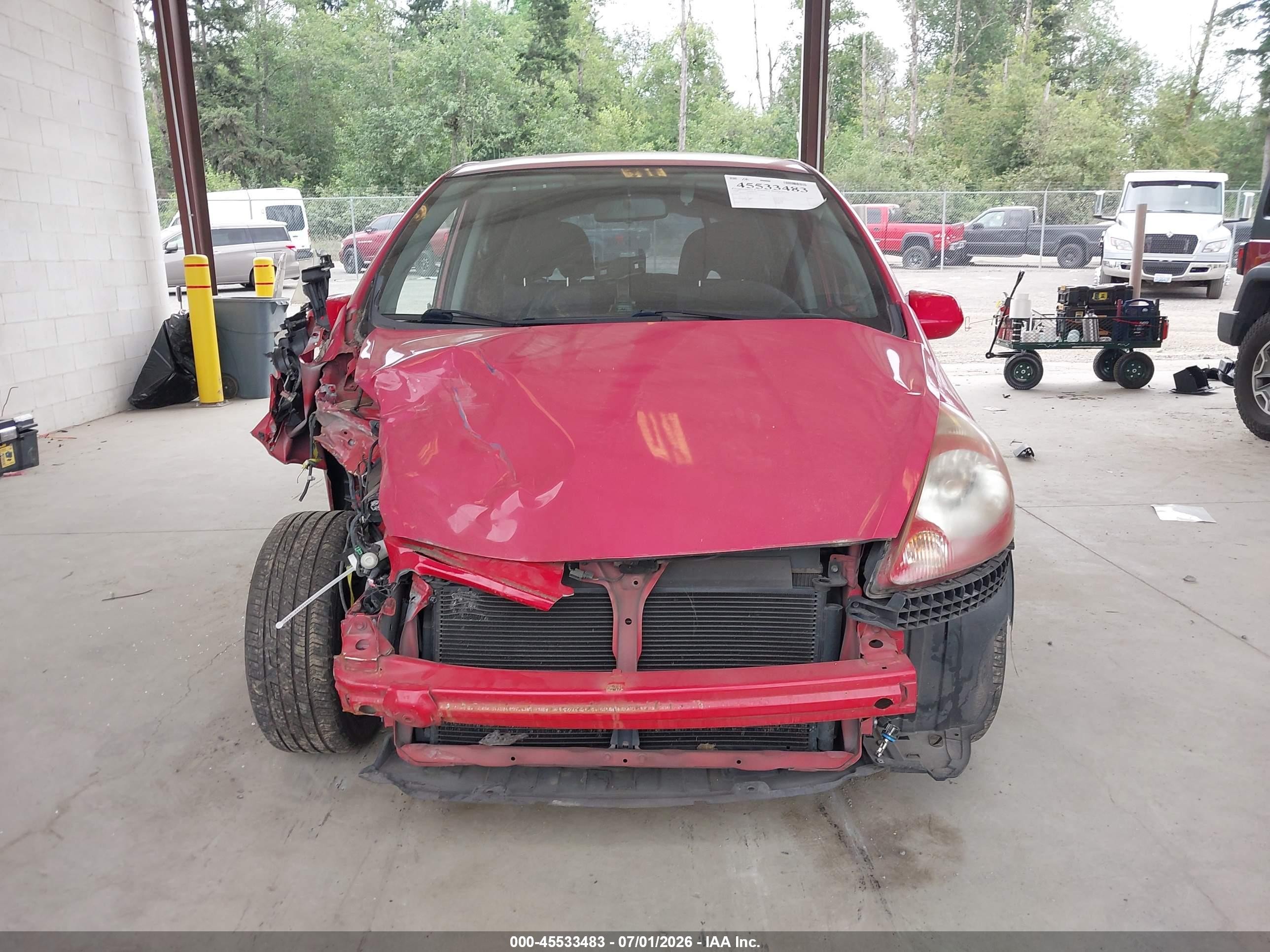 2008 Honda Fit Sport Красный vin: JHMGD38648S015645