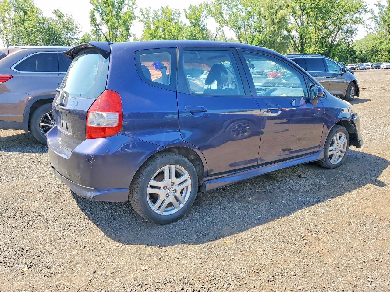 2008 Honda Fit Sport Blue vin: JHMGD38648S050654