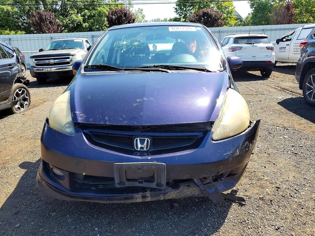 2008 Honda Fit Sport Blue vin: JHMGD38648S050654
