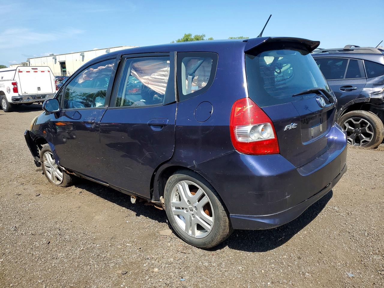 2008 Honda Fit Sport Blue vin: JHMGD38648S050654