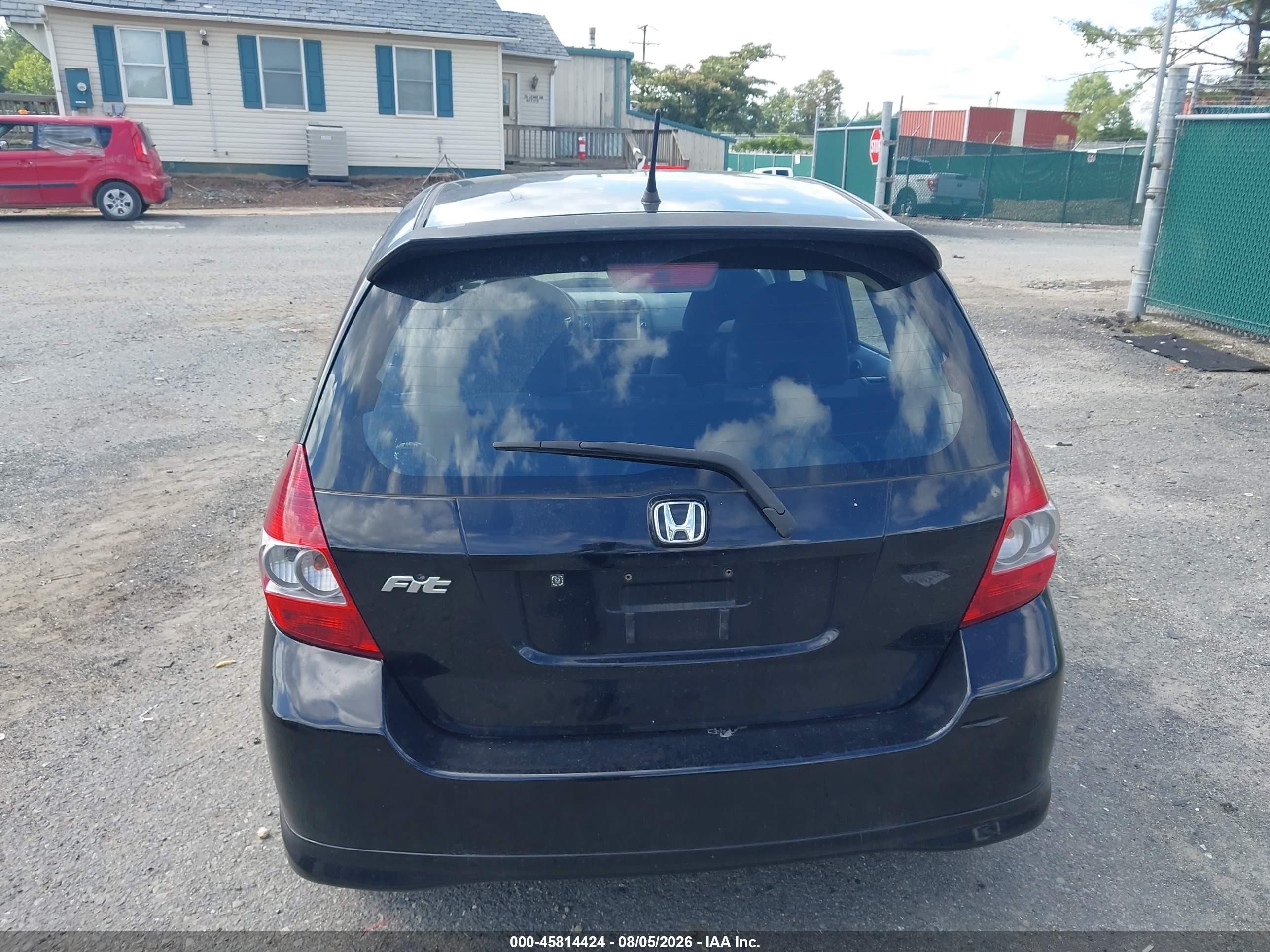 2008 Honda Fit Sport Black vin: JHMGD38658S002516