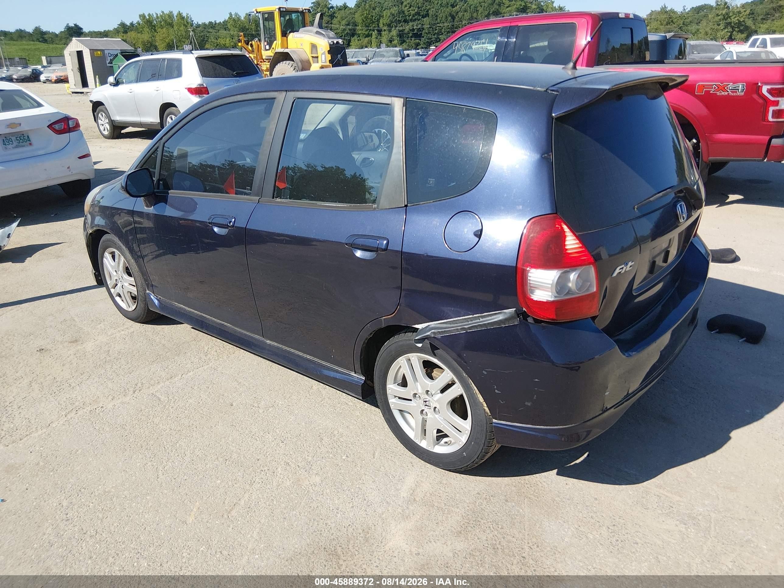 2008 Honda Fit Sport Фиолетовый vin: JHMGD38658S015198