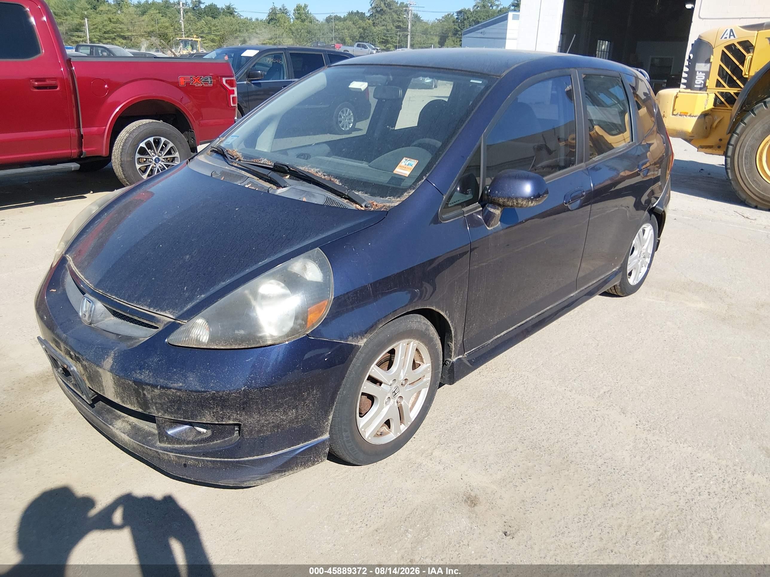 2008 Honda Fit Sport Фиолетовый vin: JHMGD38658S015198