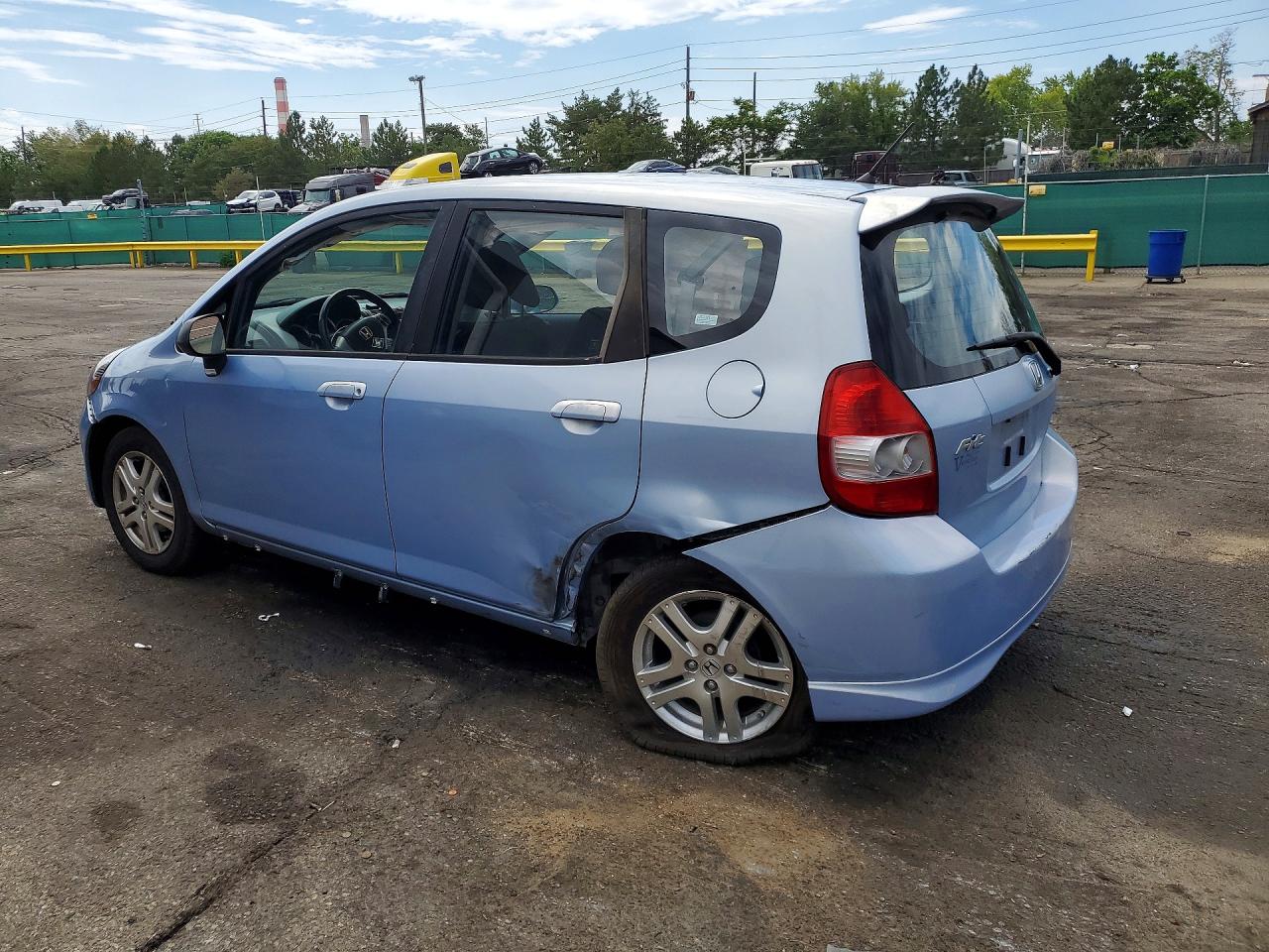 2008 Honda Fit Sport Синий vin: JHMGD38658S033779