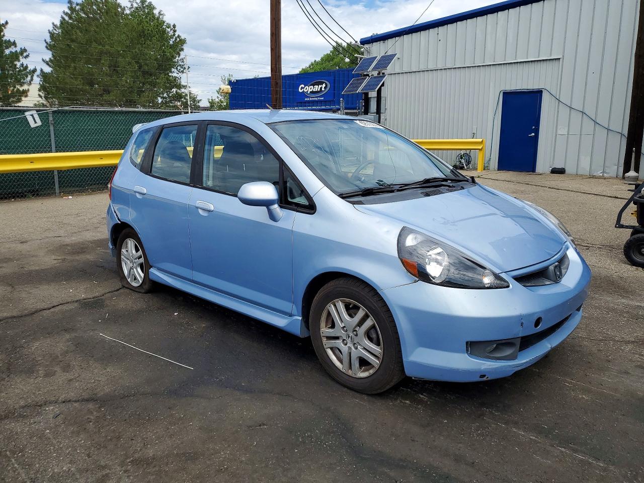 2008 Honda Fit Sport Синий vin: JHMGD38658S033779