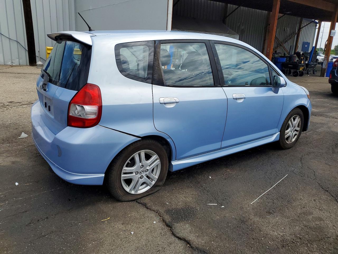 2008 Honda Fit Sport Синий vin: JHMGD38658S033779