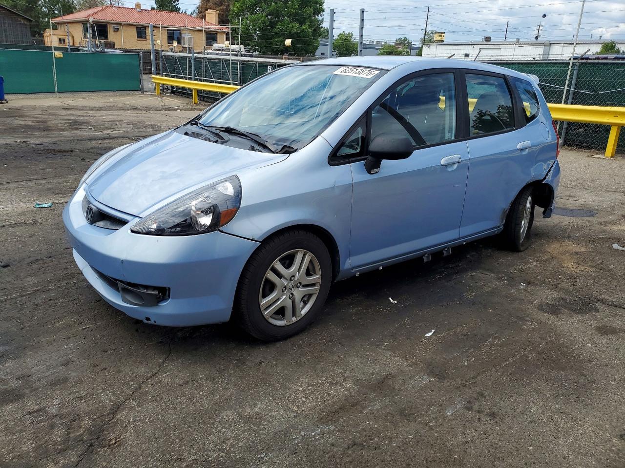 2008 Honda Fit Sport Blue vin: JHMGD38658S033779