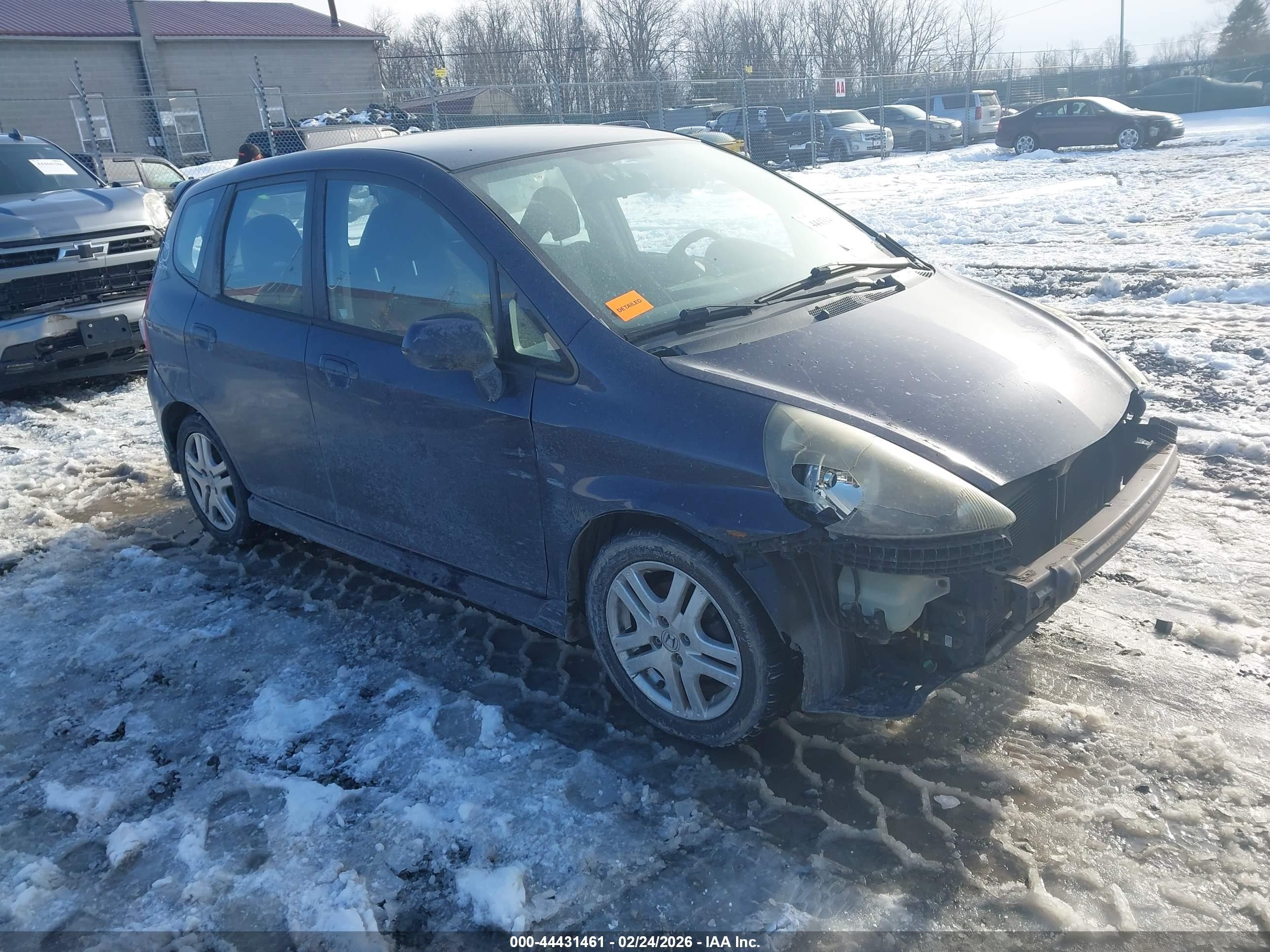 2008 Honda Fit Sport Blue vin: JHMGD38658S064756