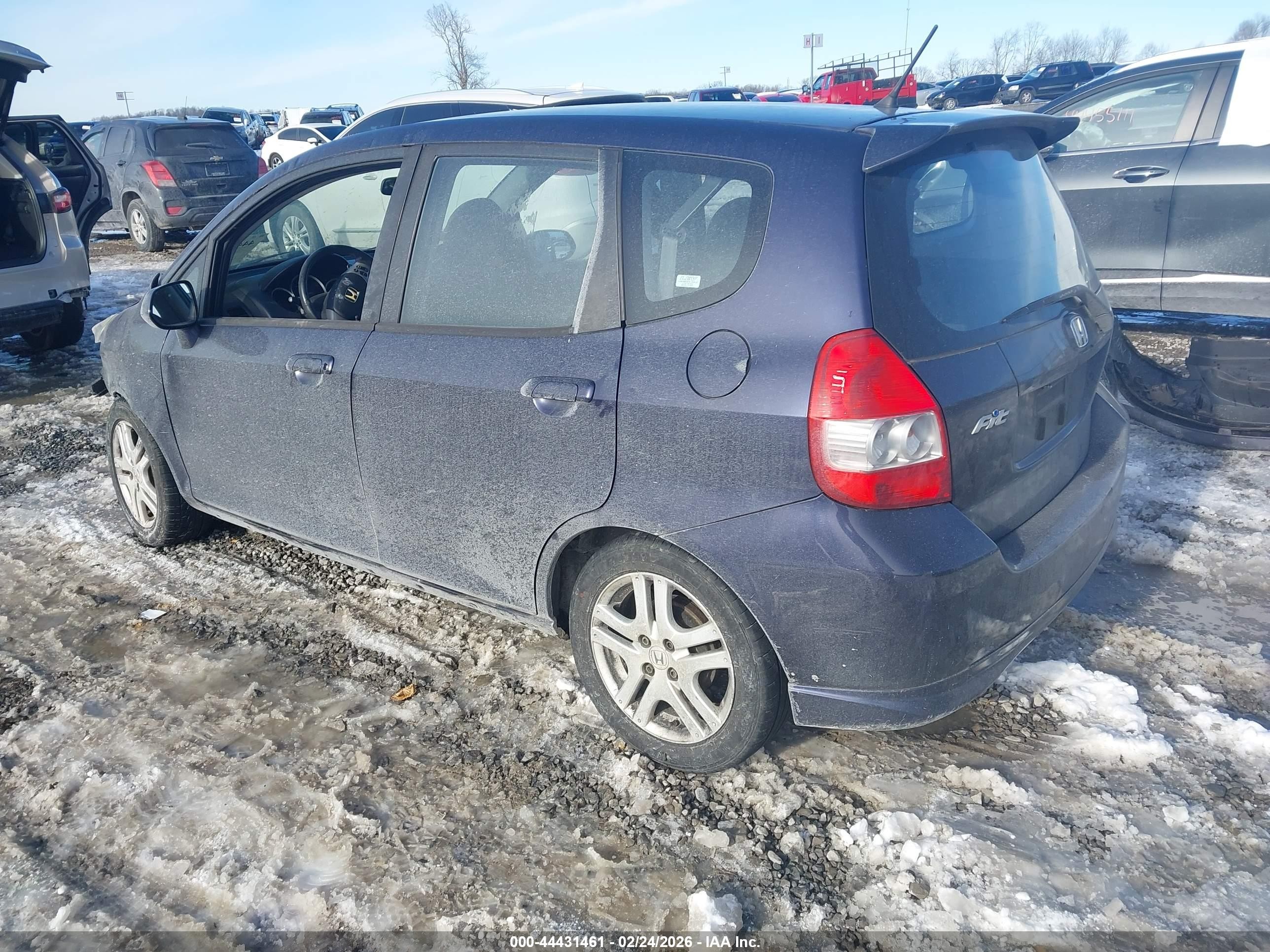2008 Honda Fit Sport Blue vin: JHMGD38658S064756