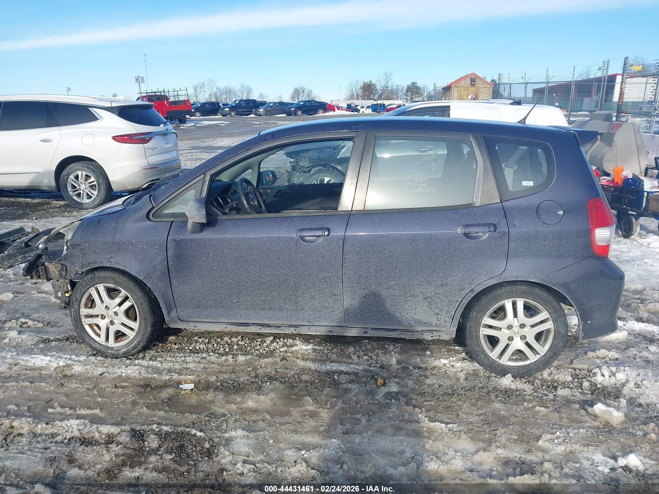2008 Honda Fit Sport Blue vin: JHMGD38658S064756