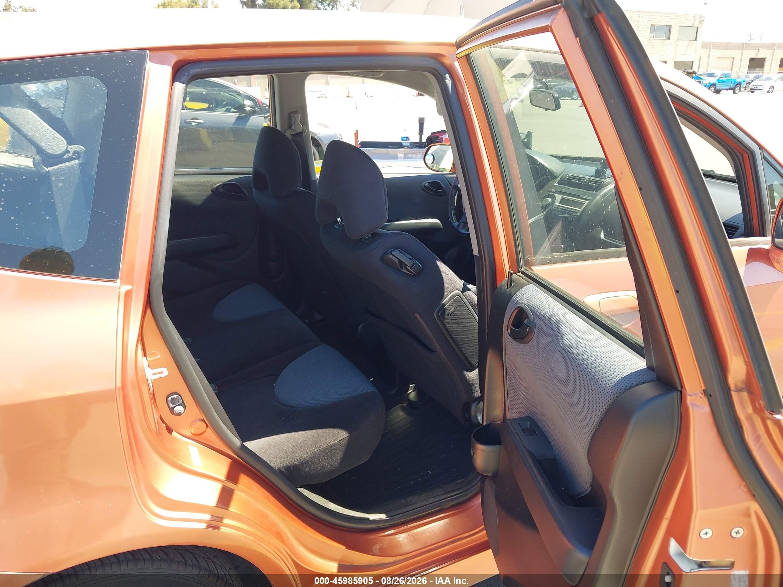 2007 Honda Fit Sport Orange vin: JHMGD38667S016987