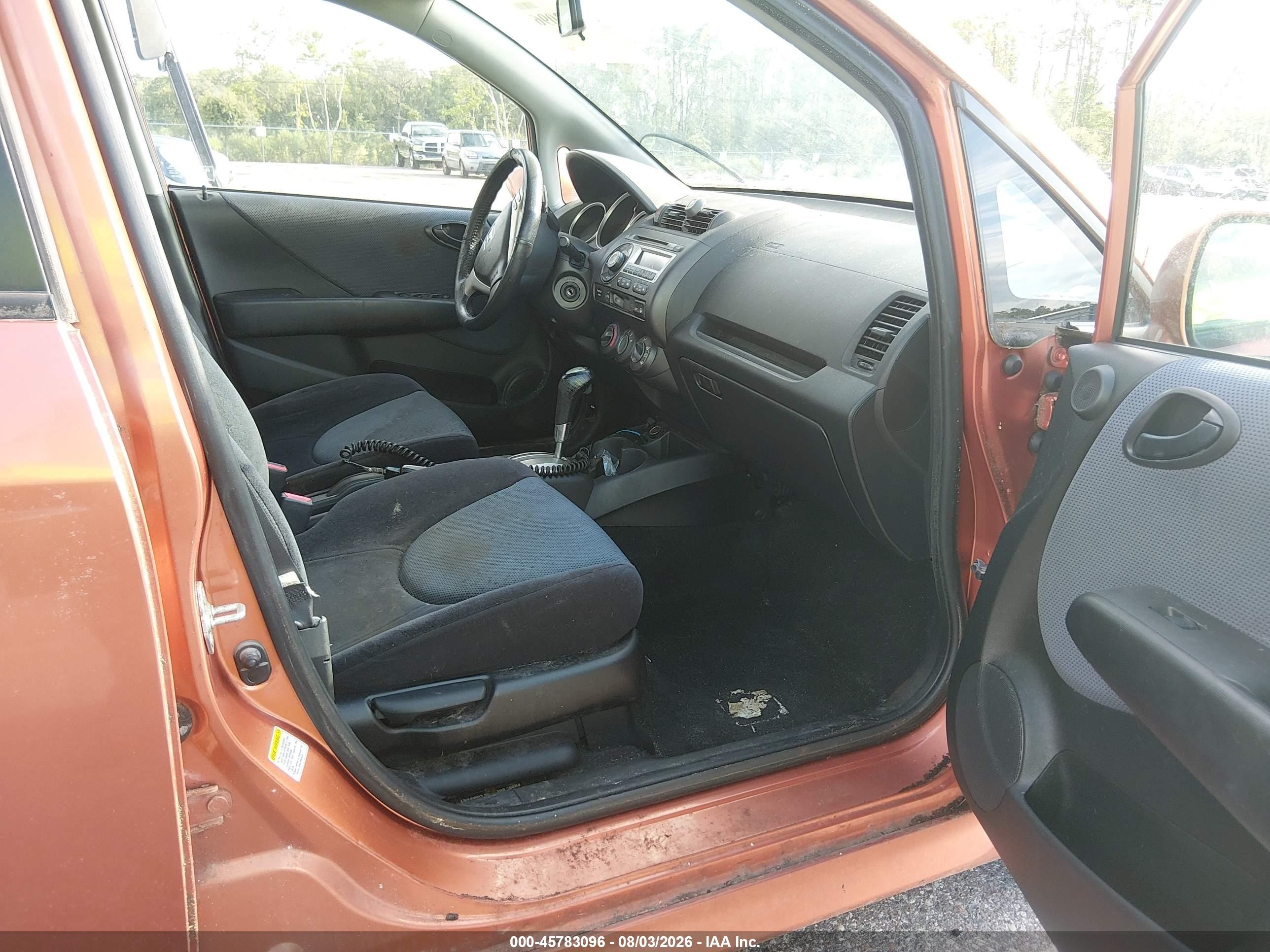 2007 Honda Fit Sport Orange vin: JHMGD38667S036382