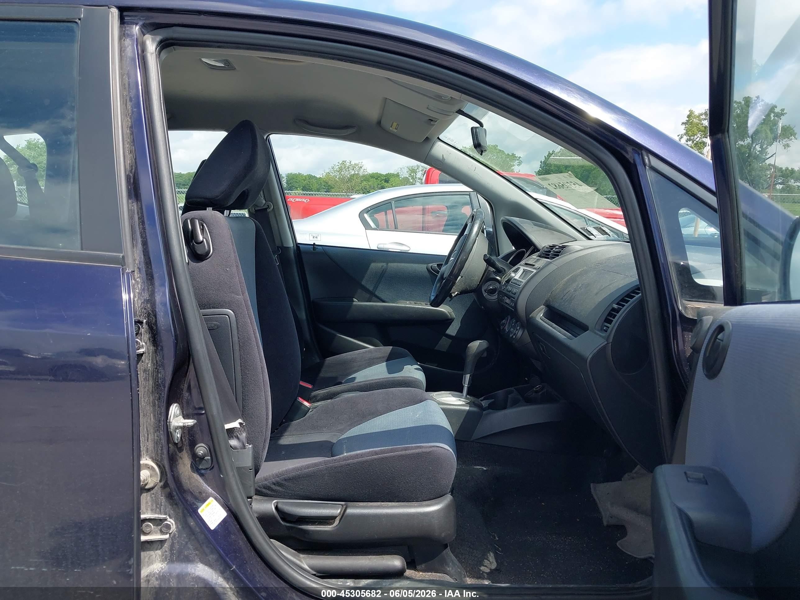 2008 Honda Fit Sport Синий vin: JHMGD38668S015002