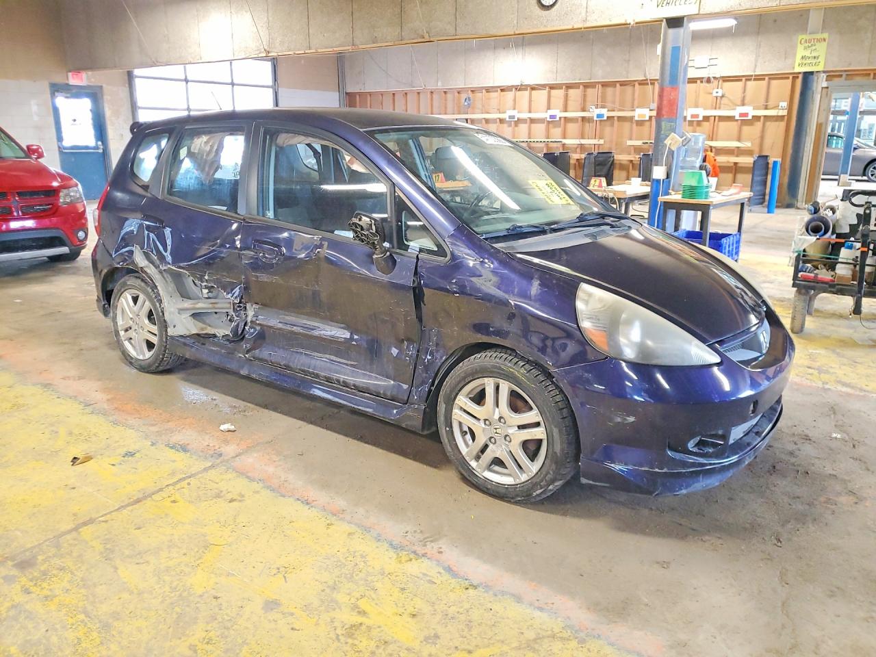 2008 Honda Fit Sport Blue vin: JHMGD38668S015047