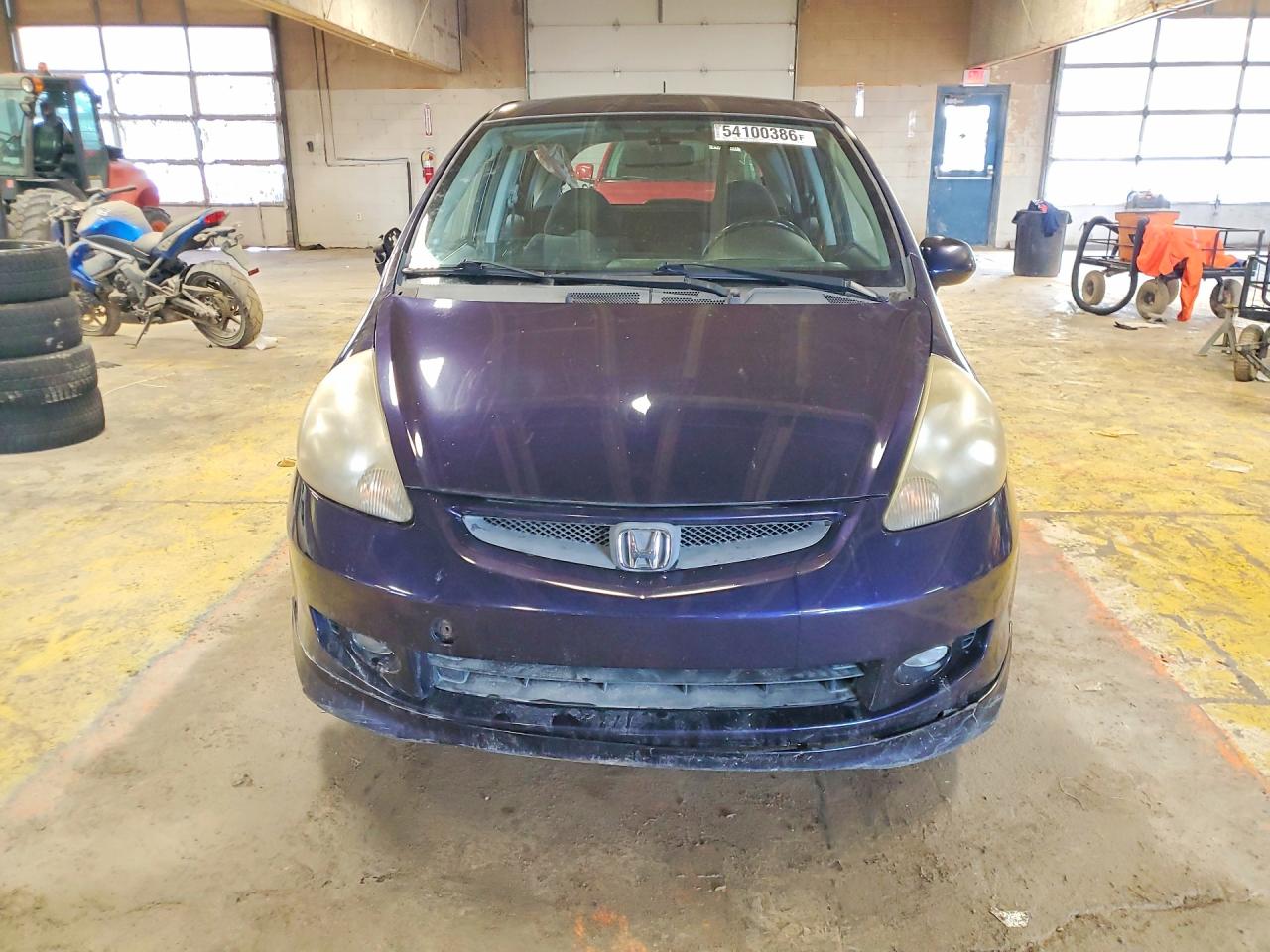 2008 Honda Fit Sport Blue vin: JHMGD38668S015047