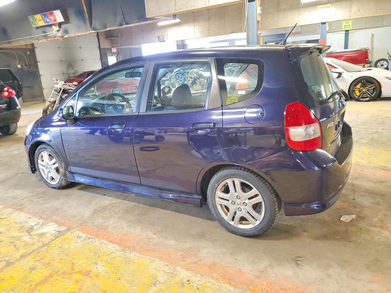 2008 Honda Fit Sport Blue vin: JHMGD38668S015047