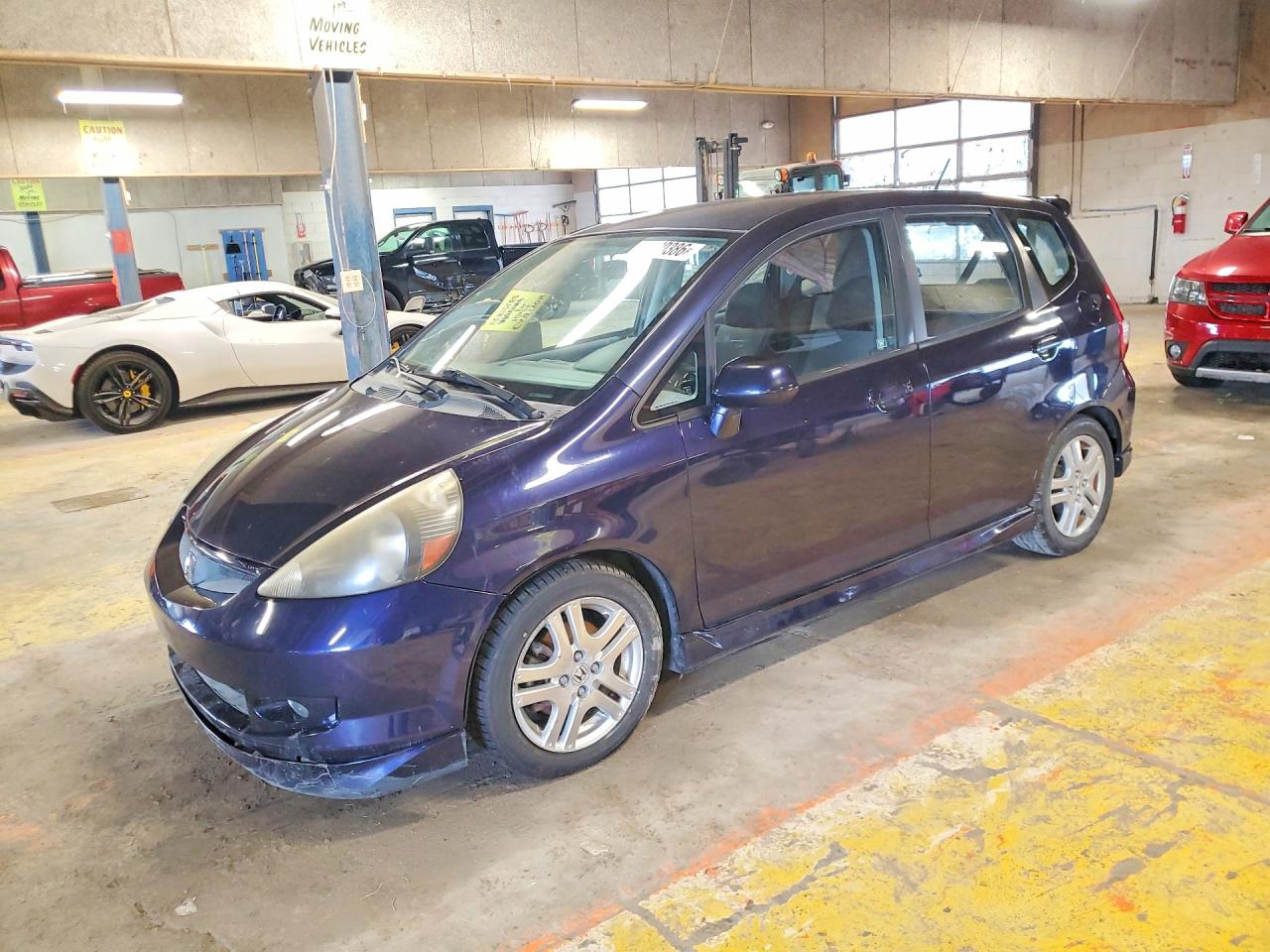 2008 Honda Fit Sport Blue vin: JHMGD38668S015047
