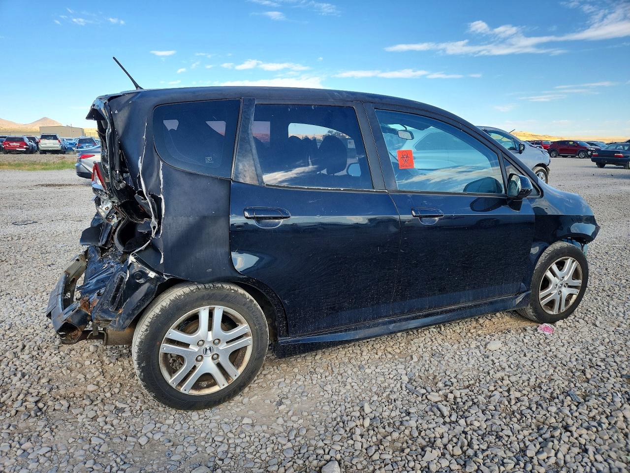 2008 Honda Fit Sport Gray vin: JHMGD38668S023732
