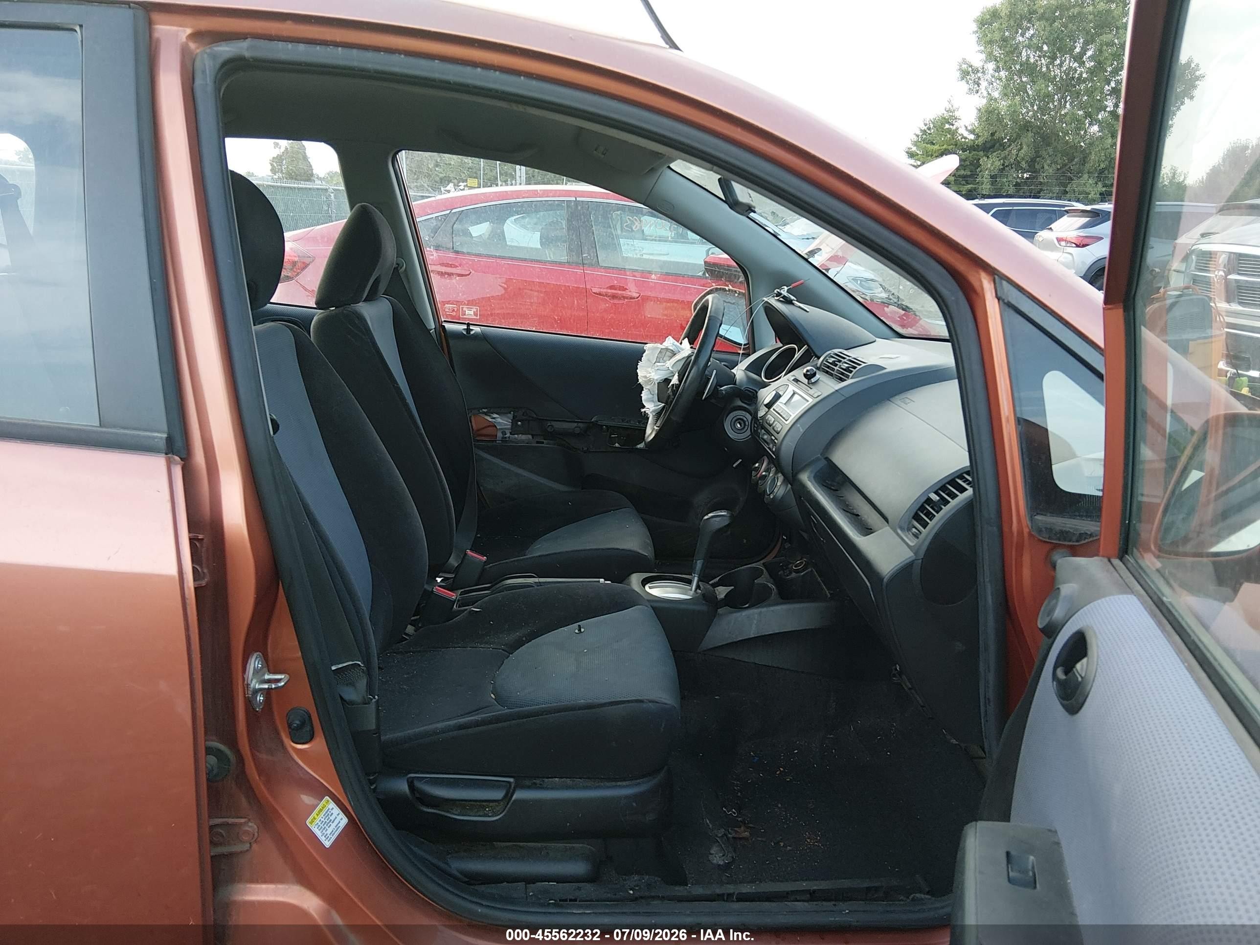 2008 Honda Fit Sport Orange vin: JHMGD38668S023861