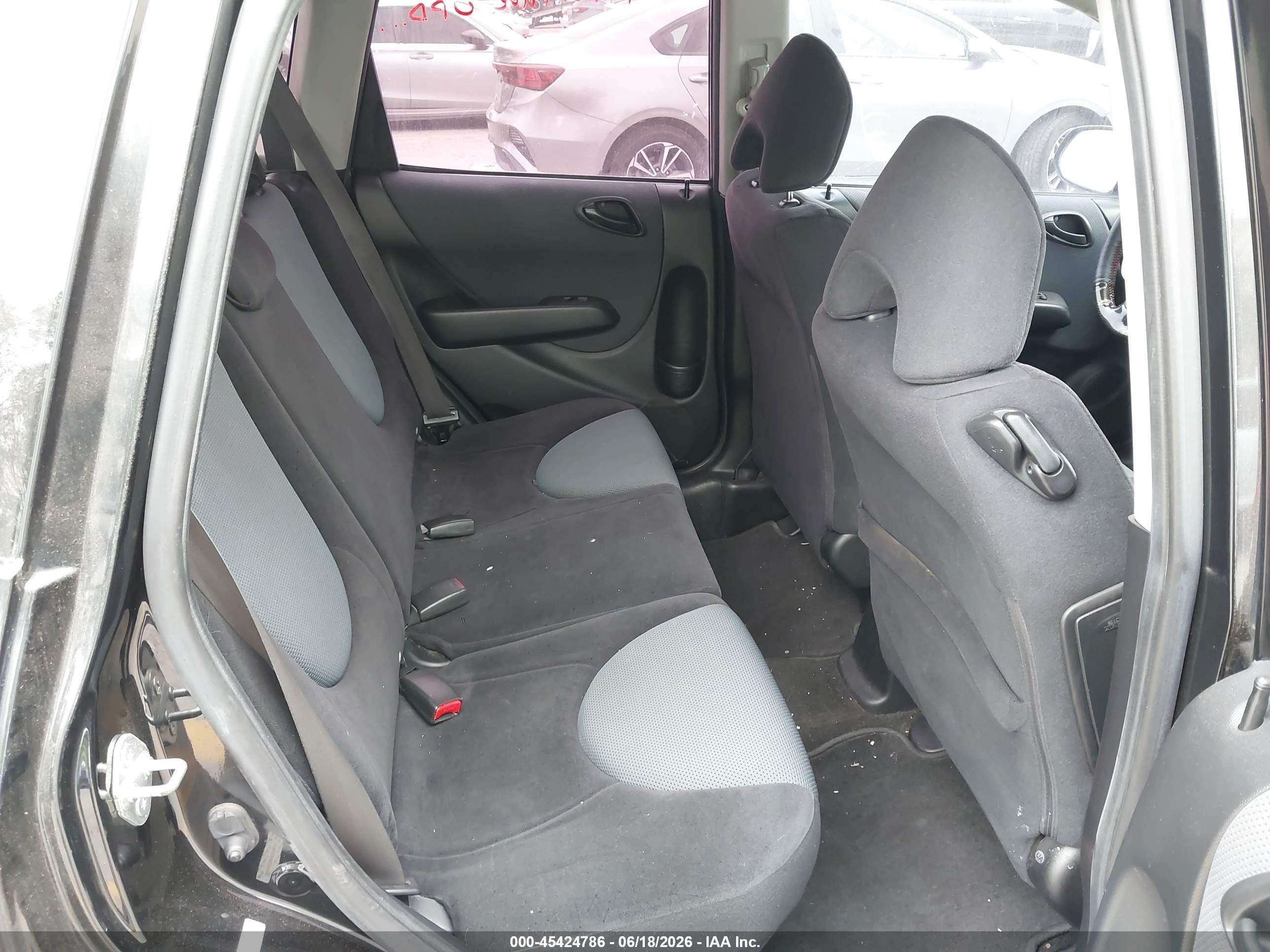 2008 Honda Fit Sport Black vin: JHMGD38668S025397