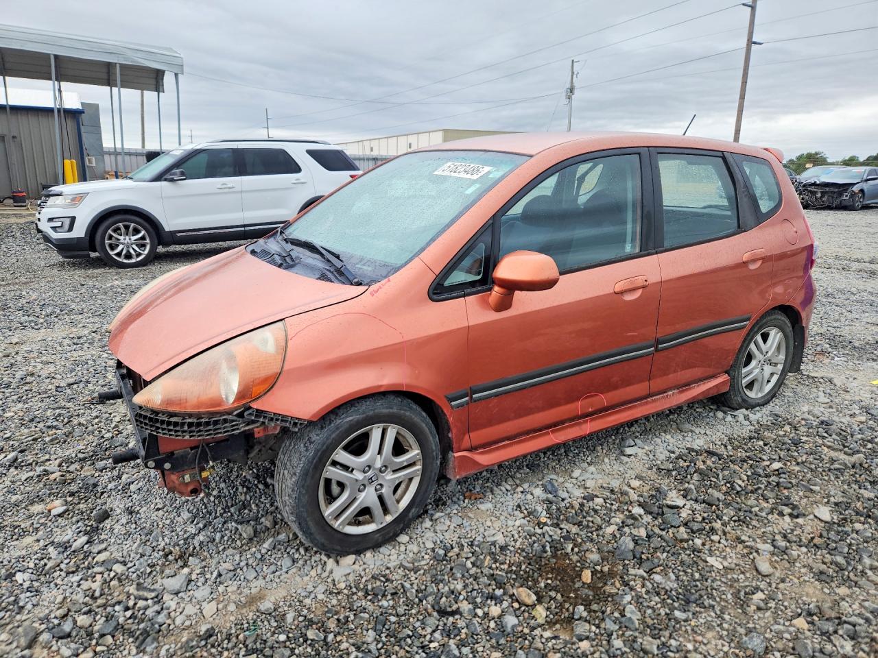 2008 Honda Fit Sport Orange vin: JHMGD38668S048212