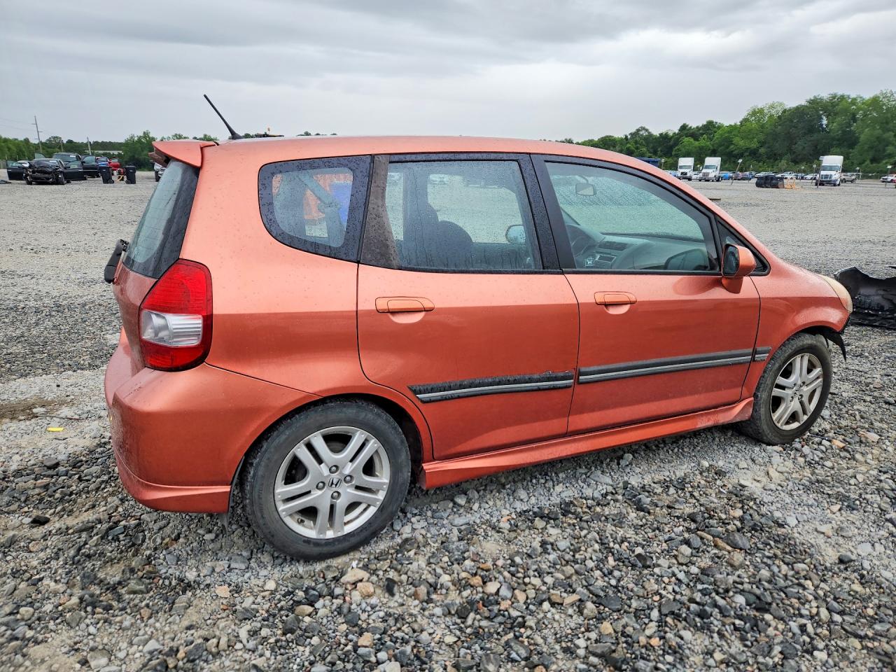 2008 Honda Fit Sport Orange vin: JHMGD38668S048212
