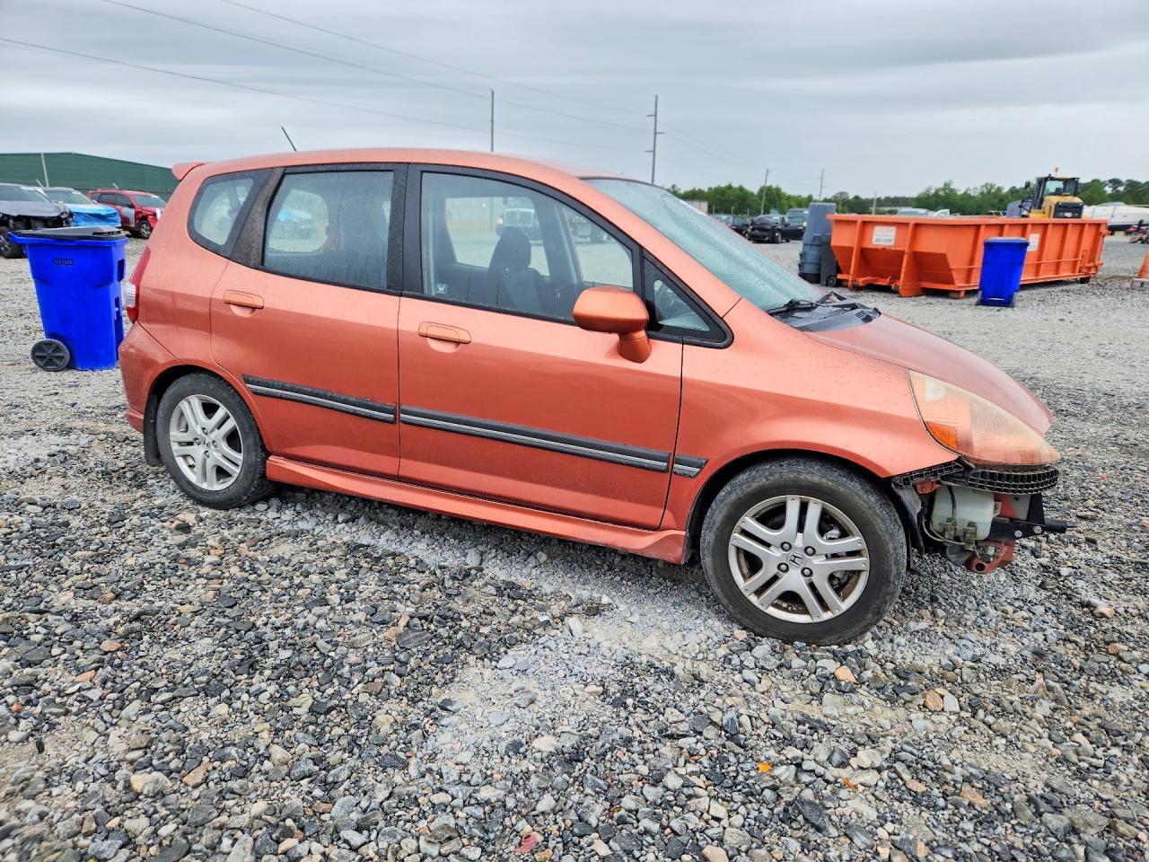 2008 Honda Fit Sport Orange vin: JHMGD38668S048212