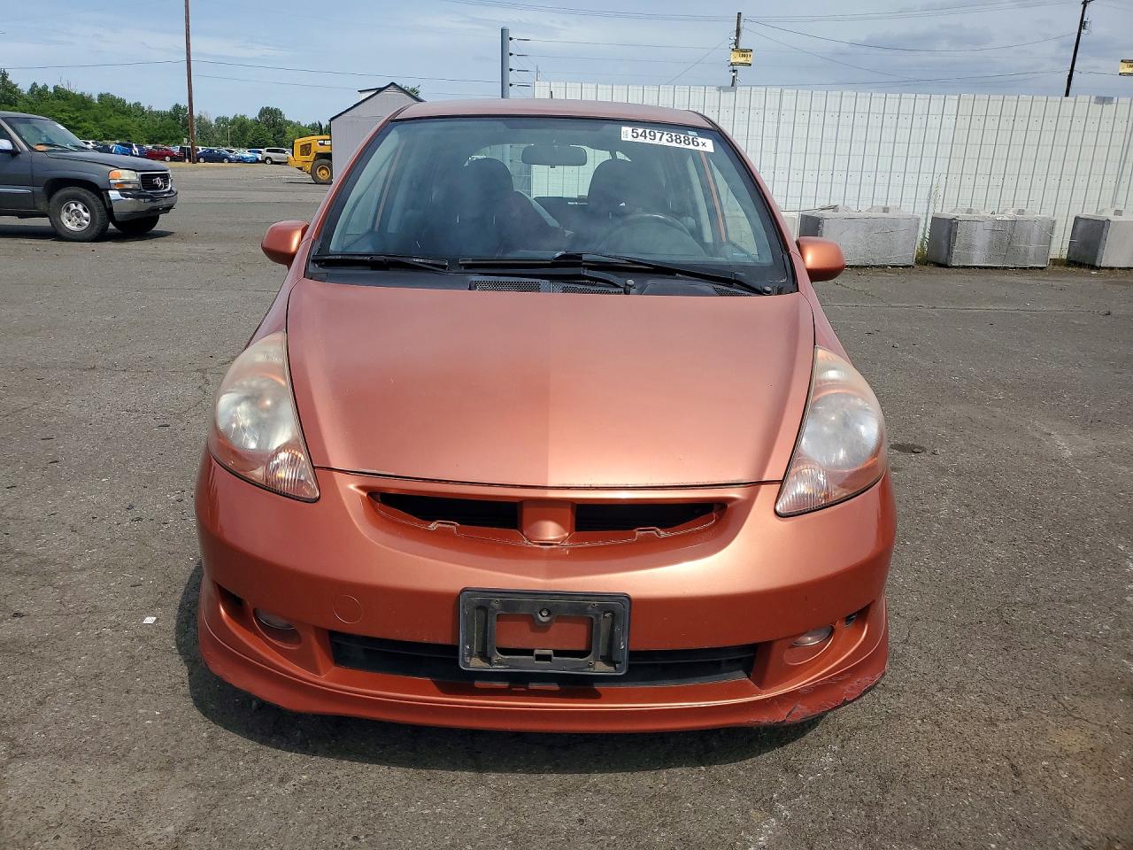 2008 Honda Fit Sport Orange vin: JHMGD38668S062143