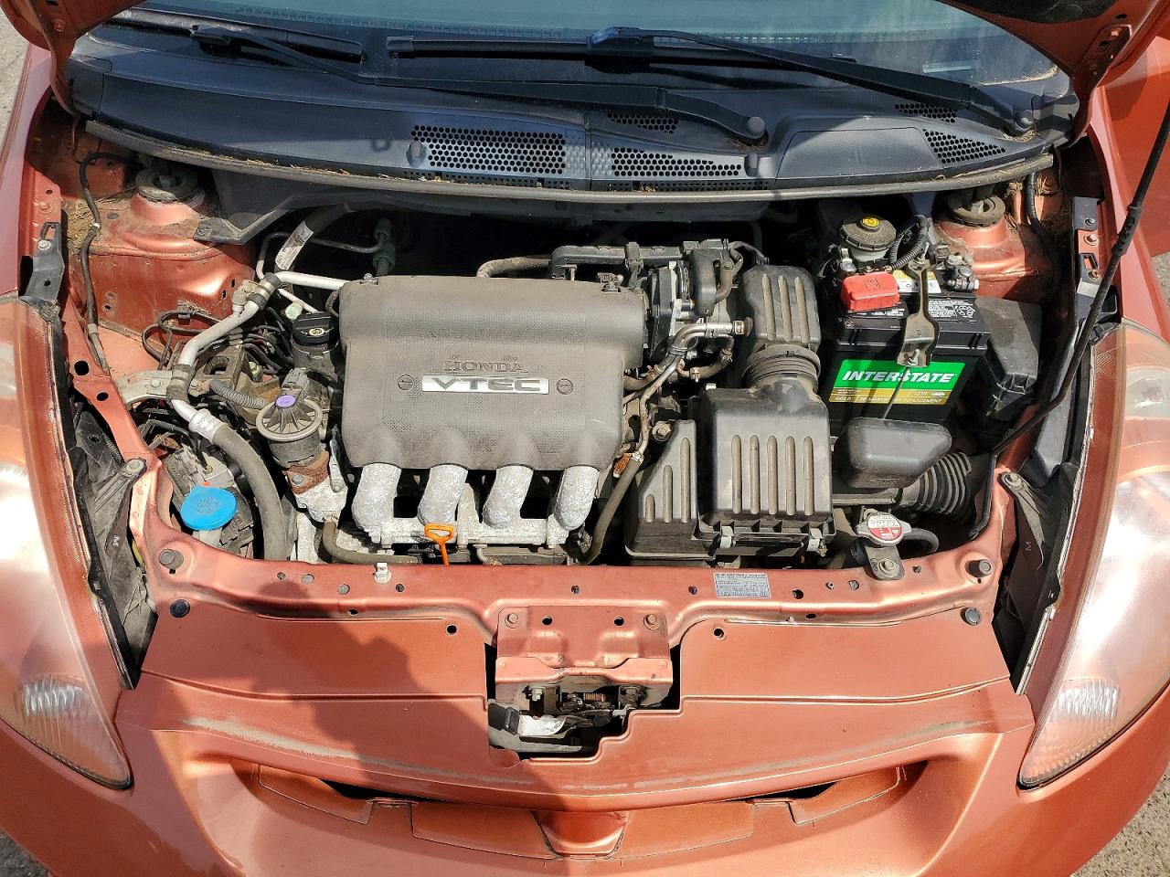 2008 Honda Fit Sport Orange vin: JHMGD38668S062143