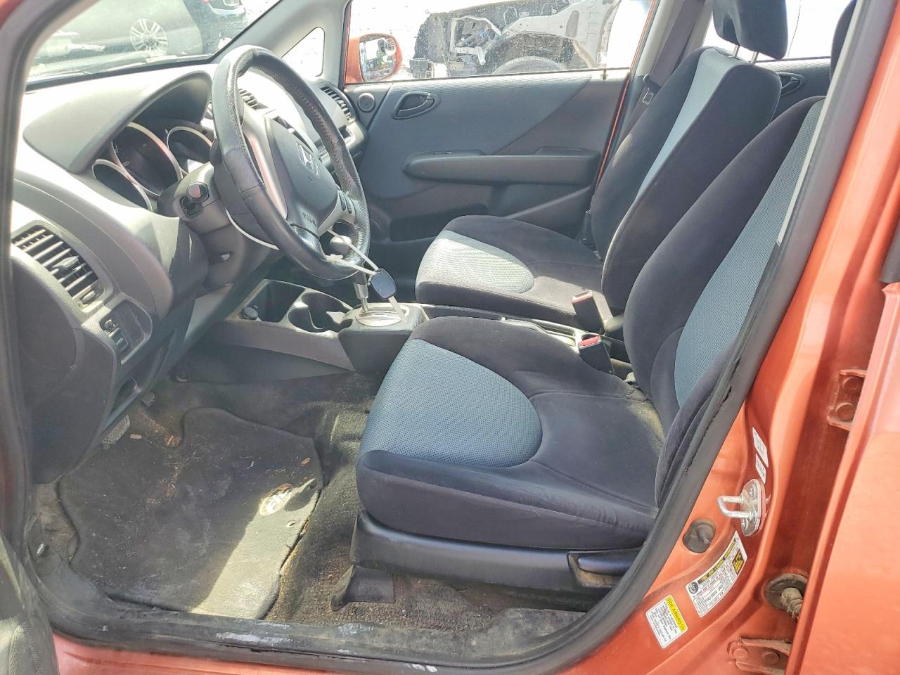 2007 Honda Fit S Orange vin: JHMGD38677S020918