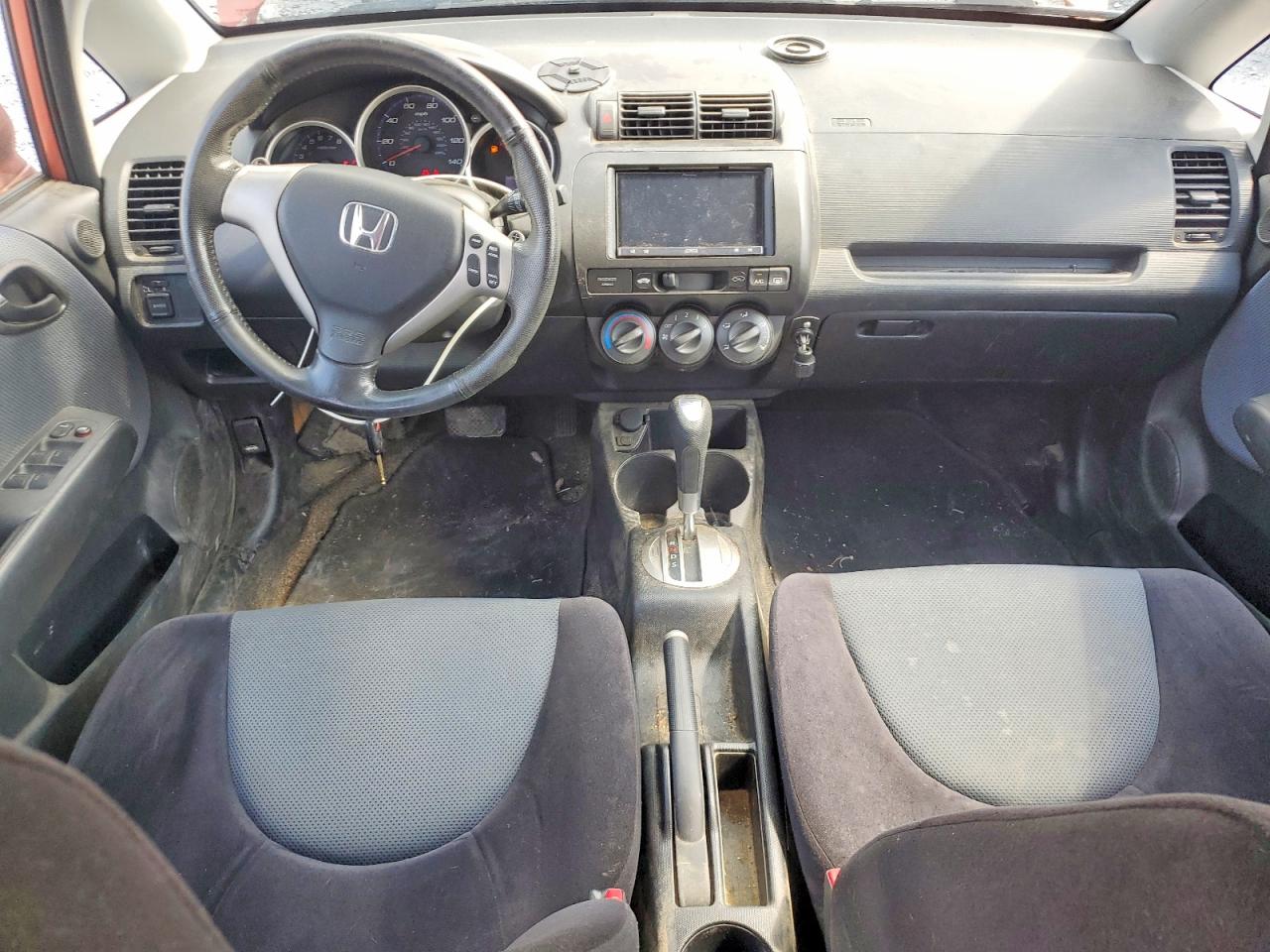 2007 Honda Fit S Orange vin: JHMGD38677S020918