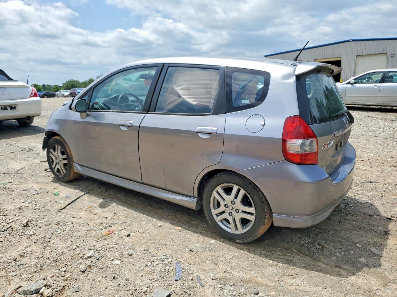 2007 Honda Fit S Gray vin: JHMGD38677S030655