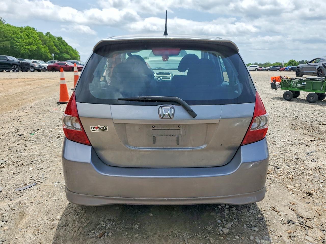 2007 Honda Fit S Gray vin: JHMGD38677S030655