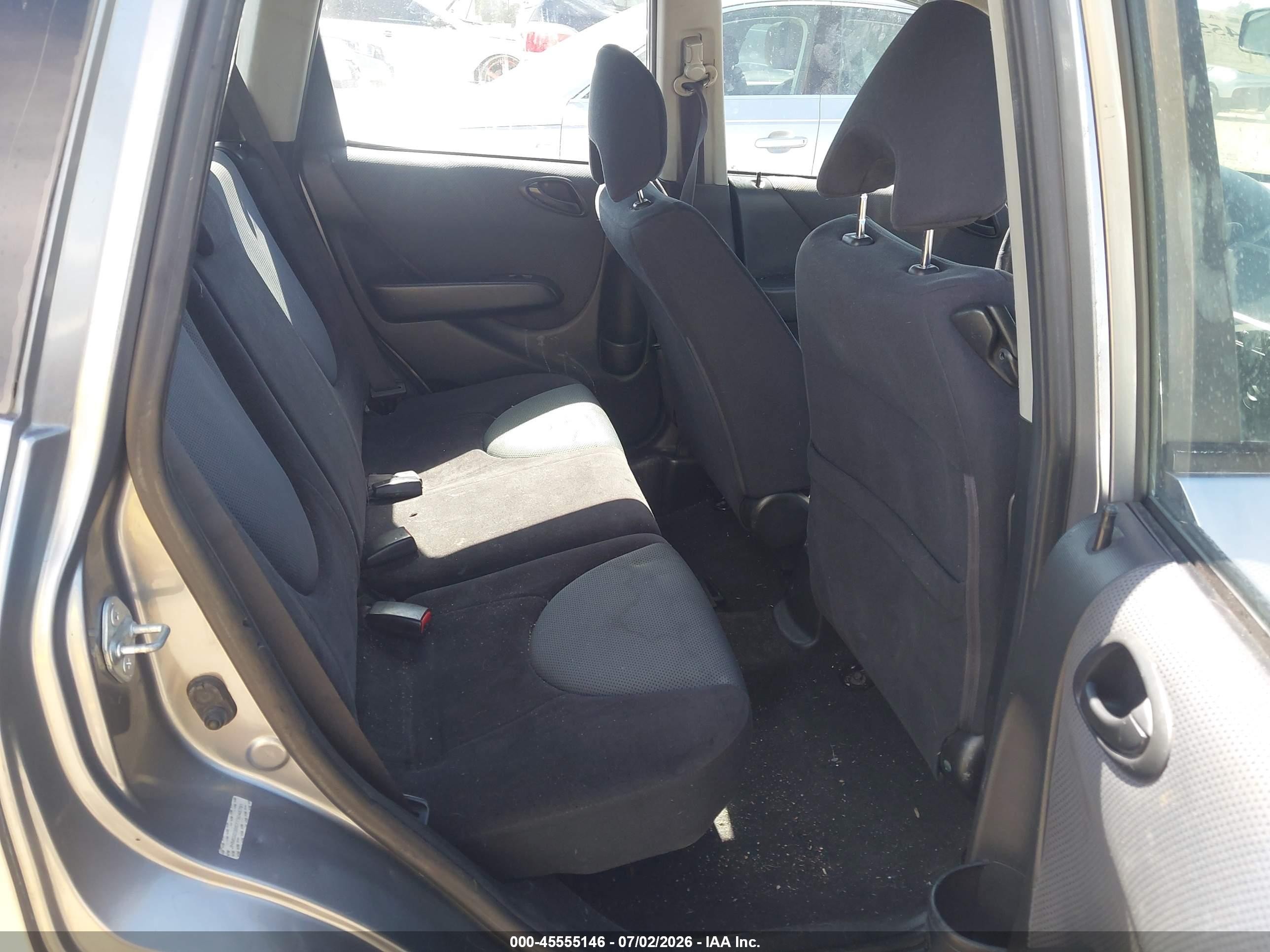 2007 Honda Fit Sport Gray vin: JHMGD38677S046791
