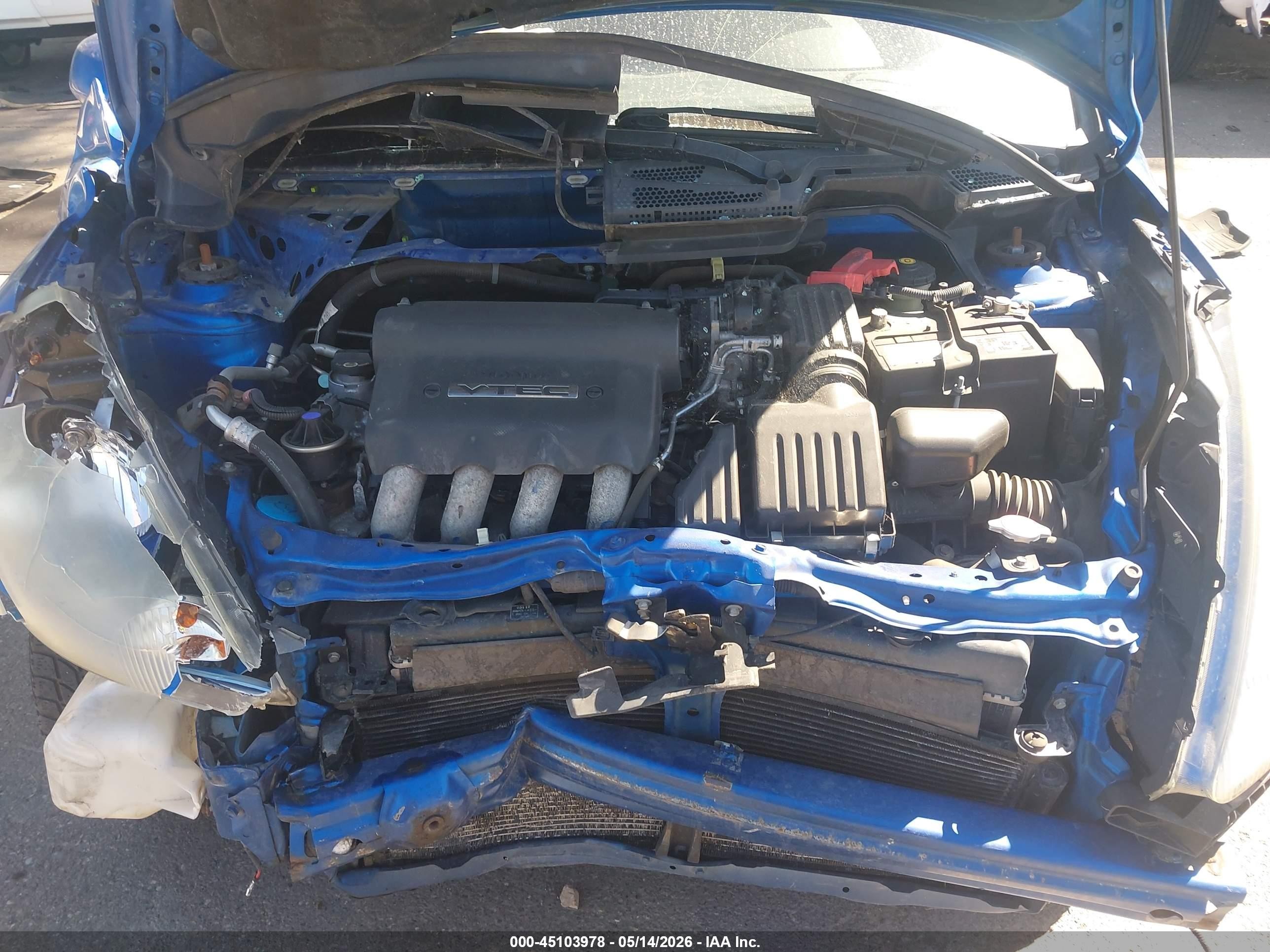 2008 Honda Fit Sport Синий vin: JHMGD38678S025862