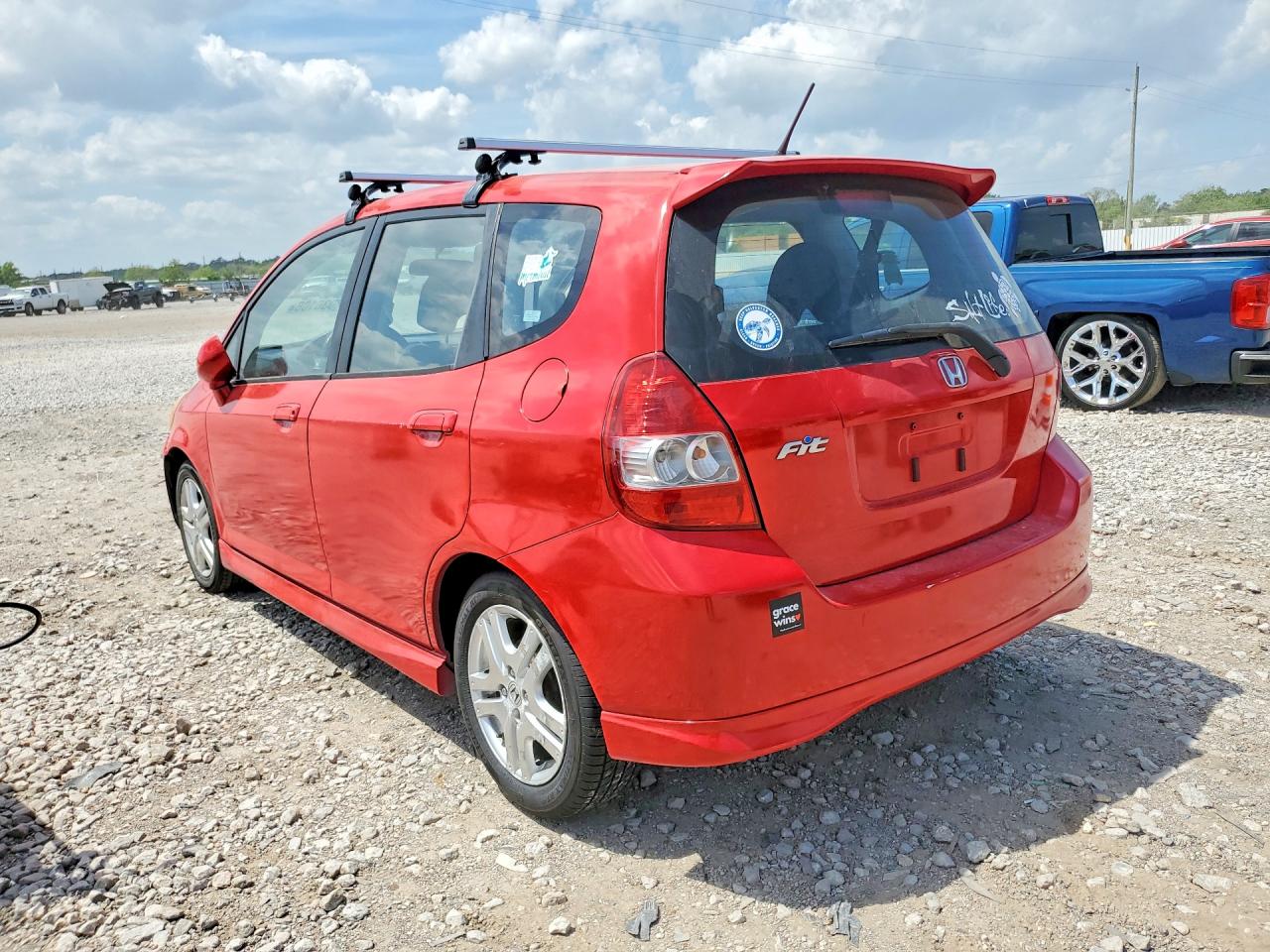 2008 Honda Fit Sport Red vin: JHMGD38678S073667