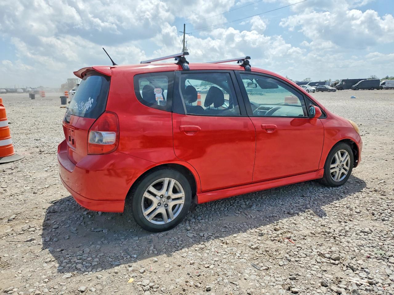 2008 Honda Fit Sport Red vin: JHMGD38678S073667