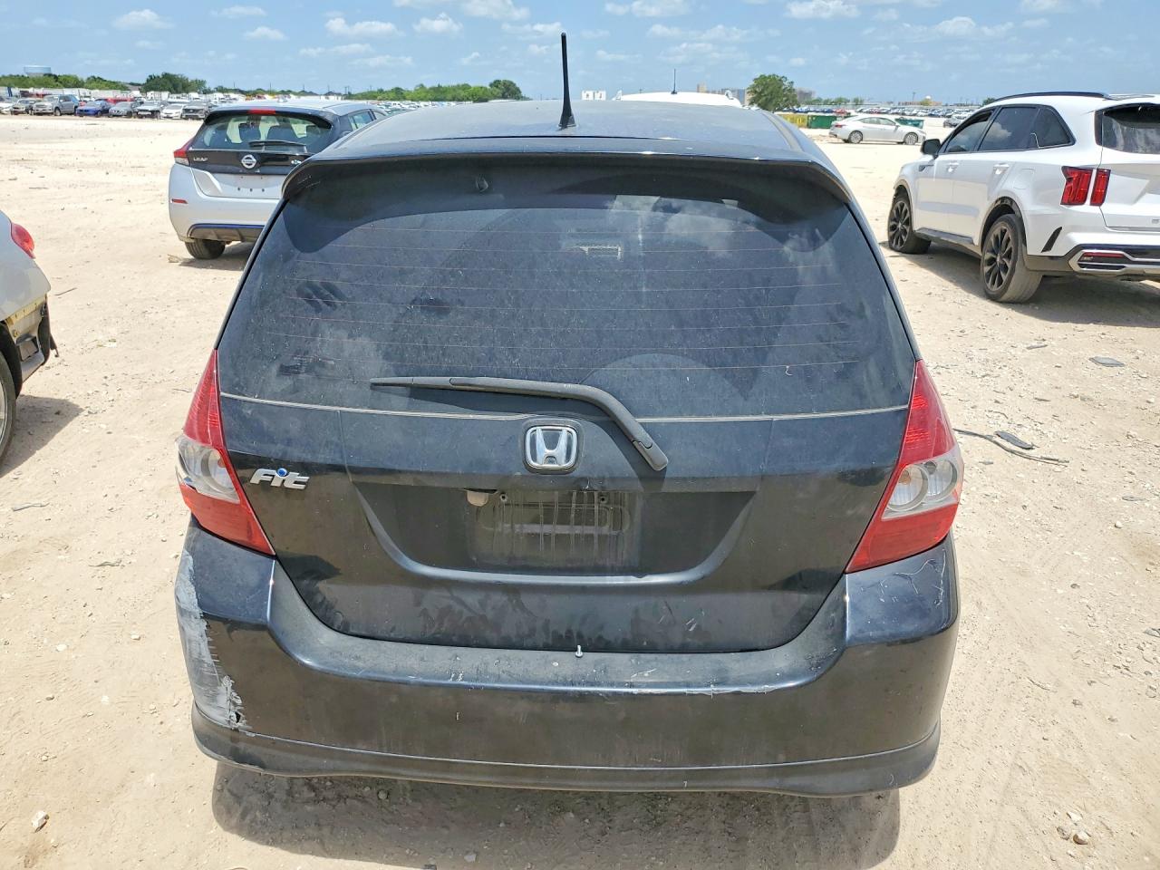 2007 Honda Fit S Черный vin: JHMGD38687S011726