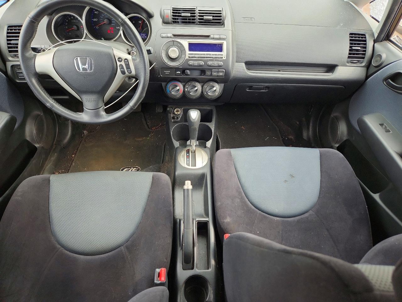 2007 Honda Fit S Black vin: JHMGD38687S015002