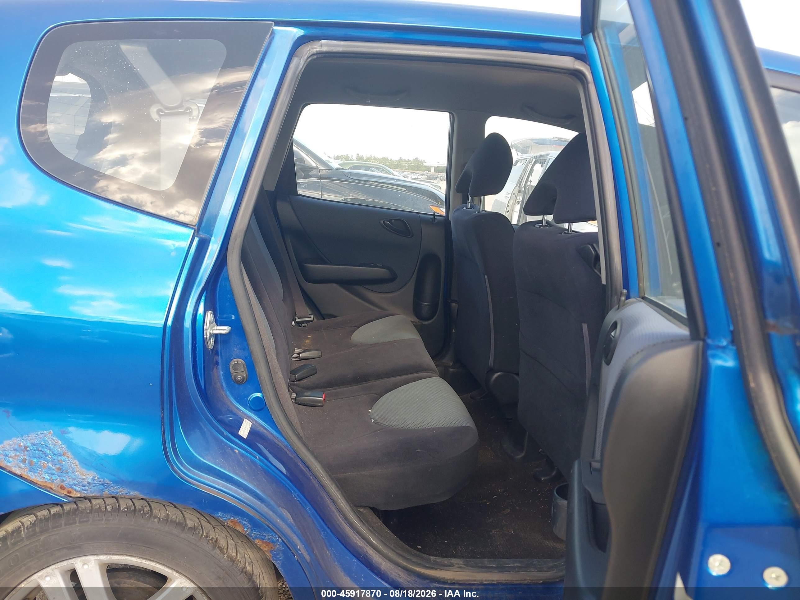 2007 Honda Fit Sport Blue vin: JHMGD38687S017784