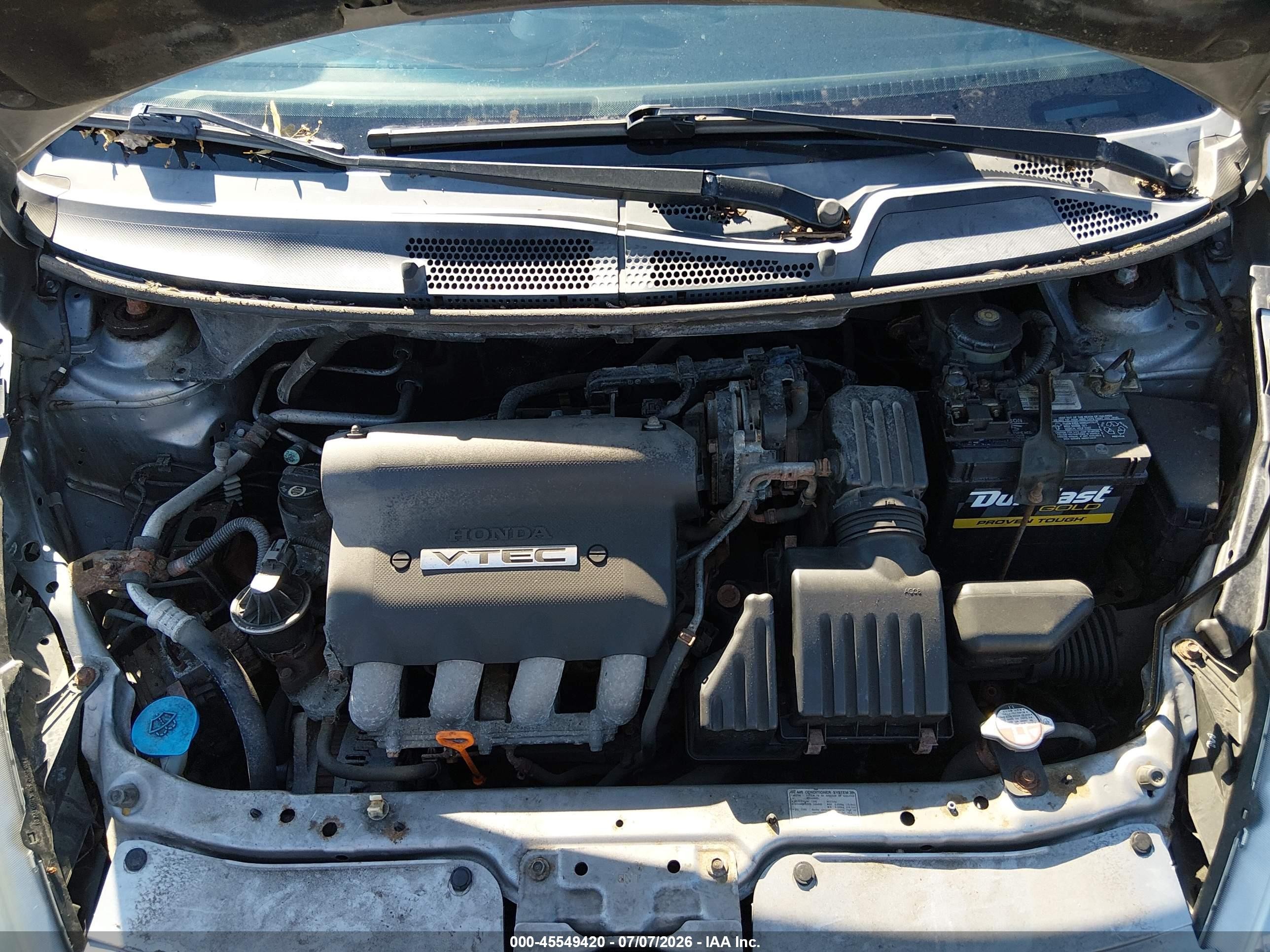 2007 Honda Fit Sport Silver vin: JHMGD38687S039476