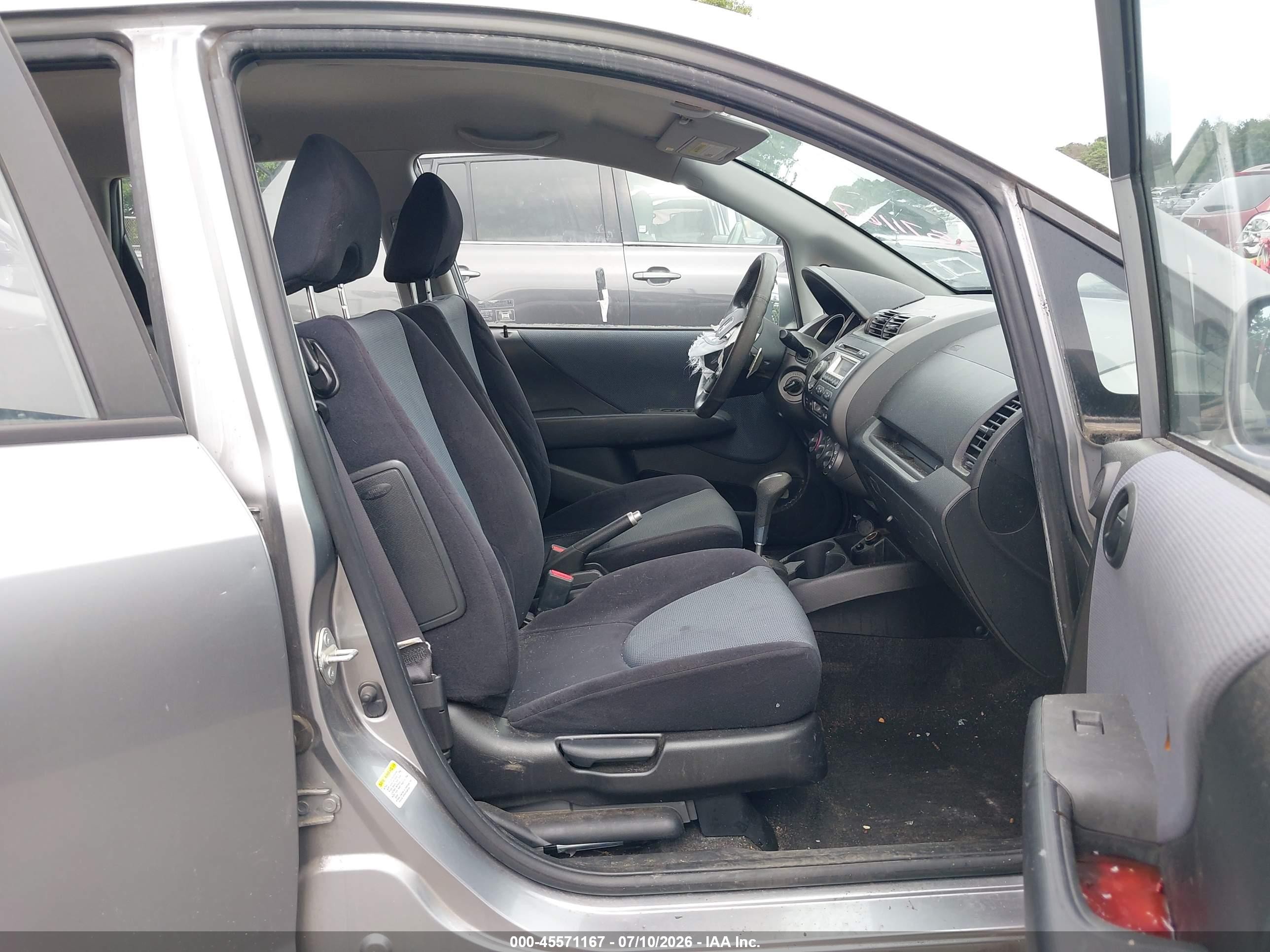 2007 Honda Fit Sport Gray vin: JHMGD38687S042507