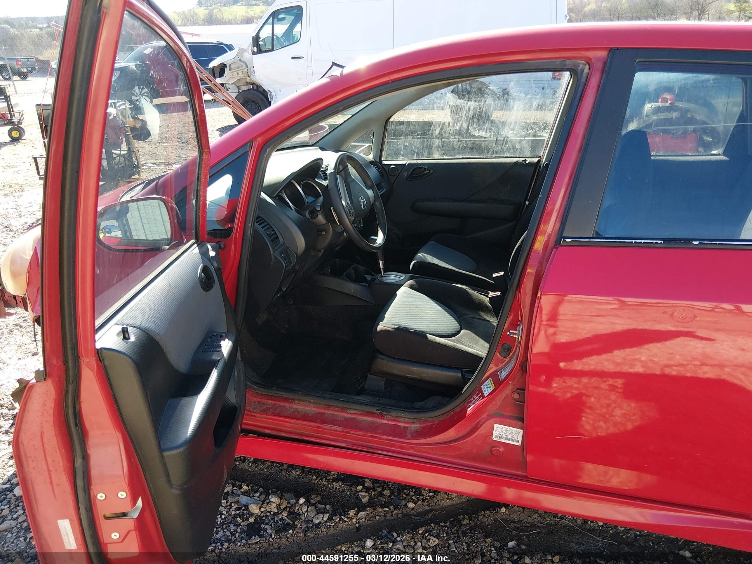 2007 Honda Fit Sport Red vin: JHMGD38687S064569