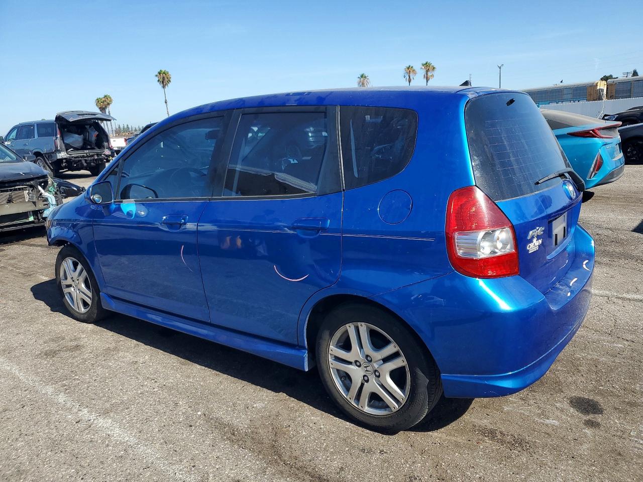 2008 Honda Fit Sport Синий vin: JHMGD38688S015857