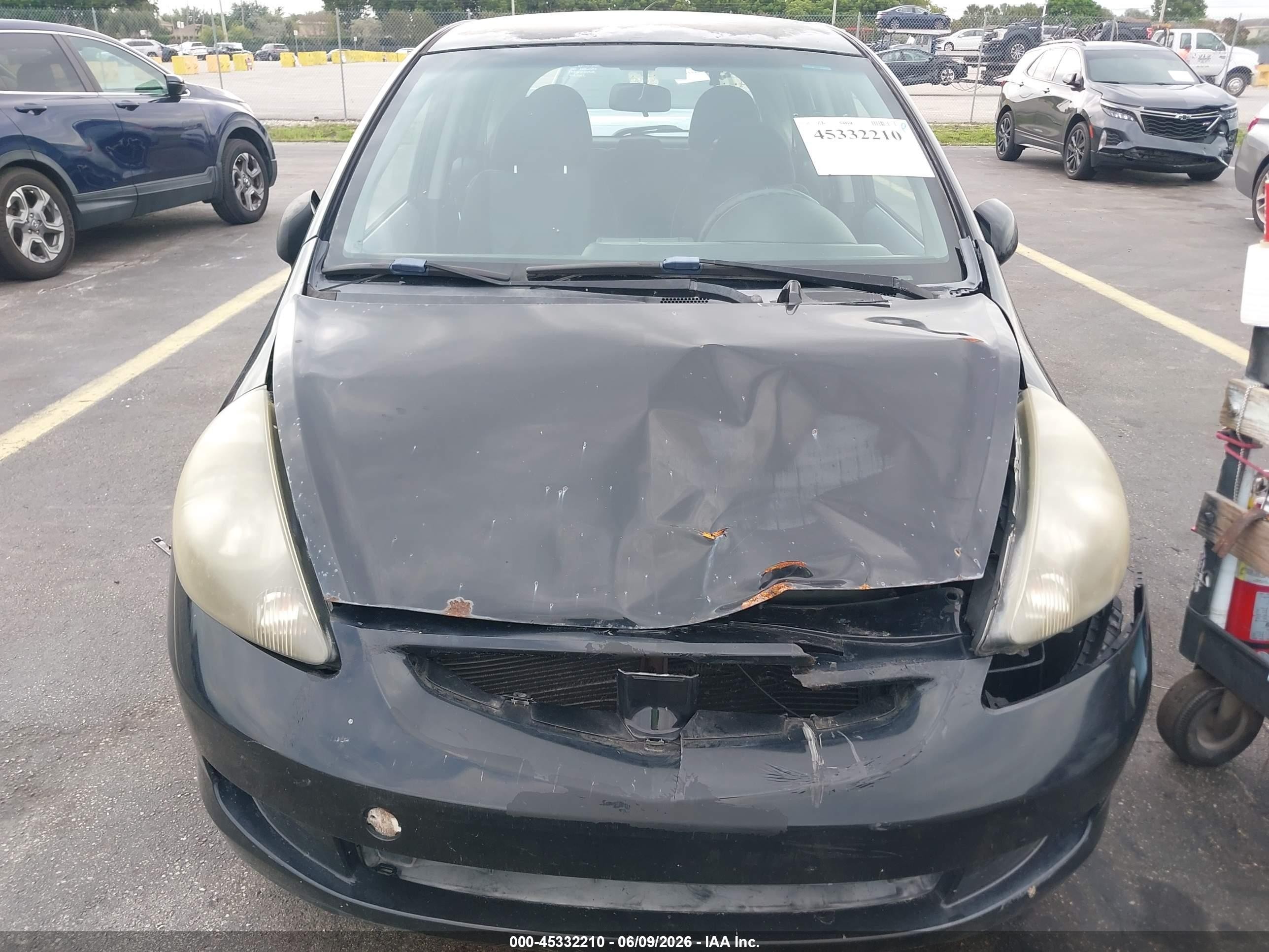 2008 Honda Fit Sport Black vin: JHMGD38688S028835