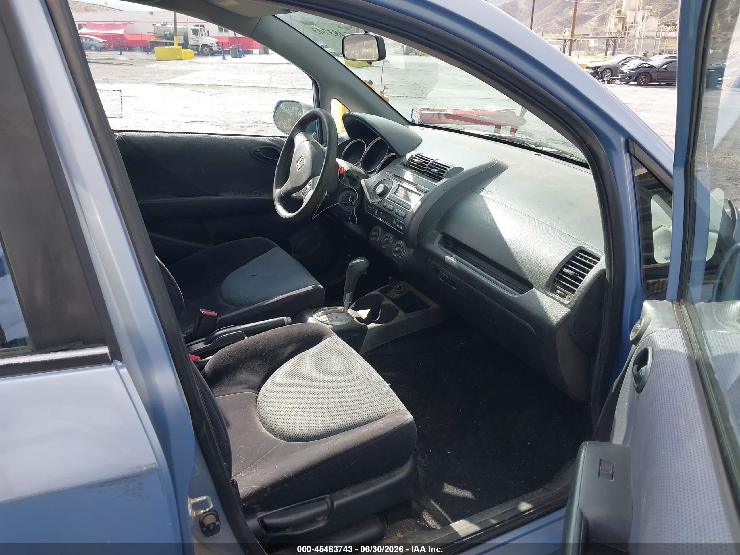 2008 Honda Fit Sport Blue vin: JHMGD38688S034201
