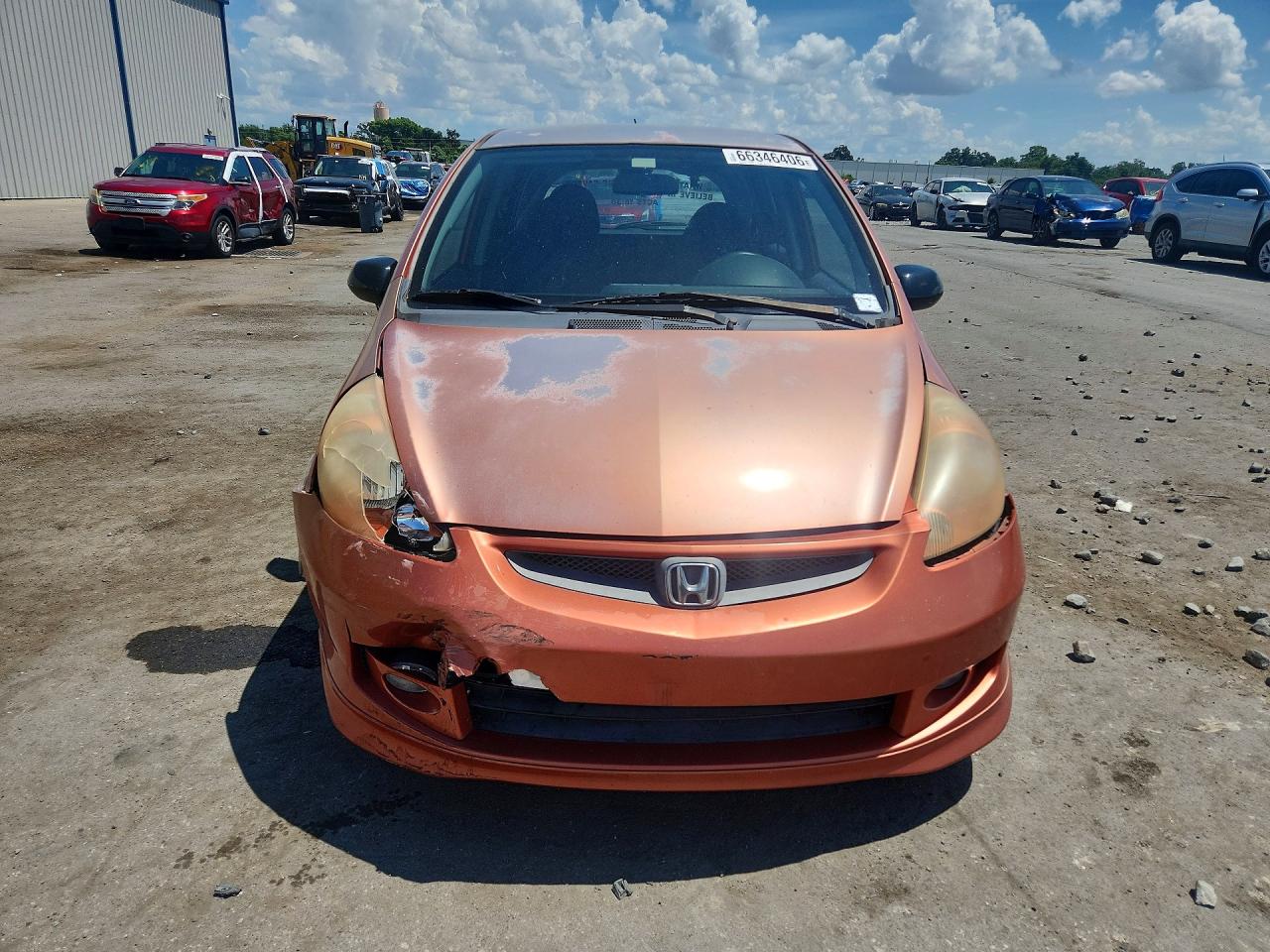 2008 Honda Fit Sport Orange vin: JHMGD38688S035185