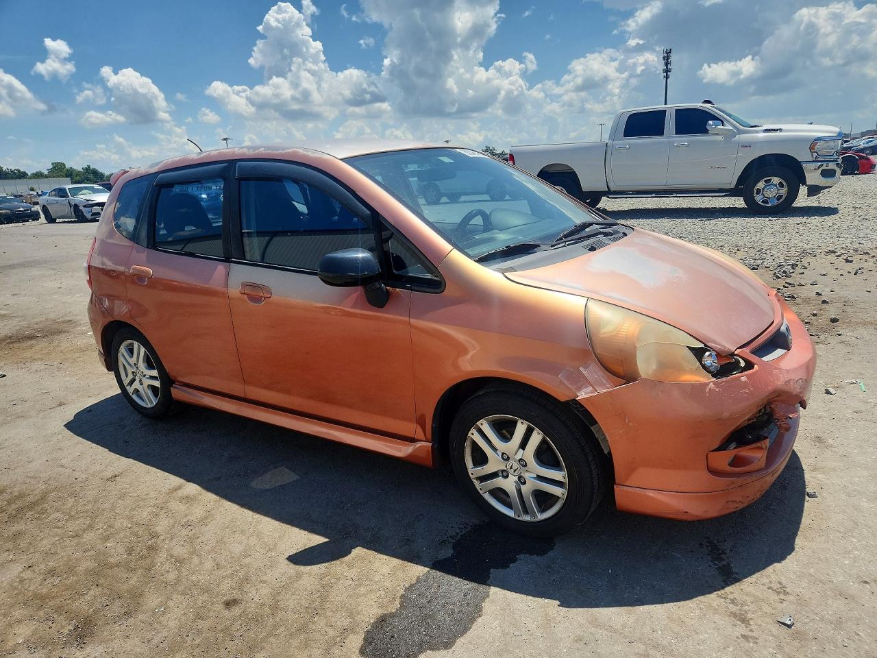 2008 Honda Fit Sport Orange vin: JHMGD38688S035185