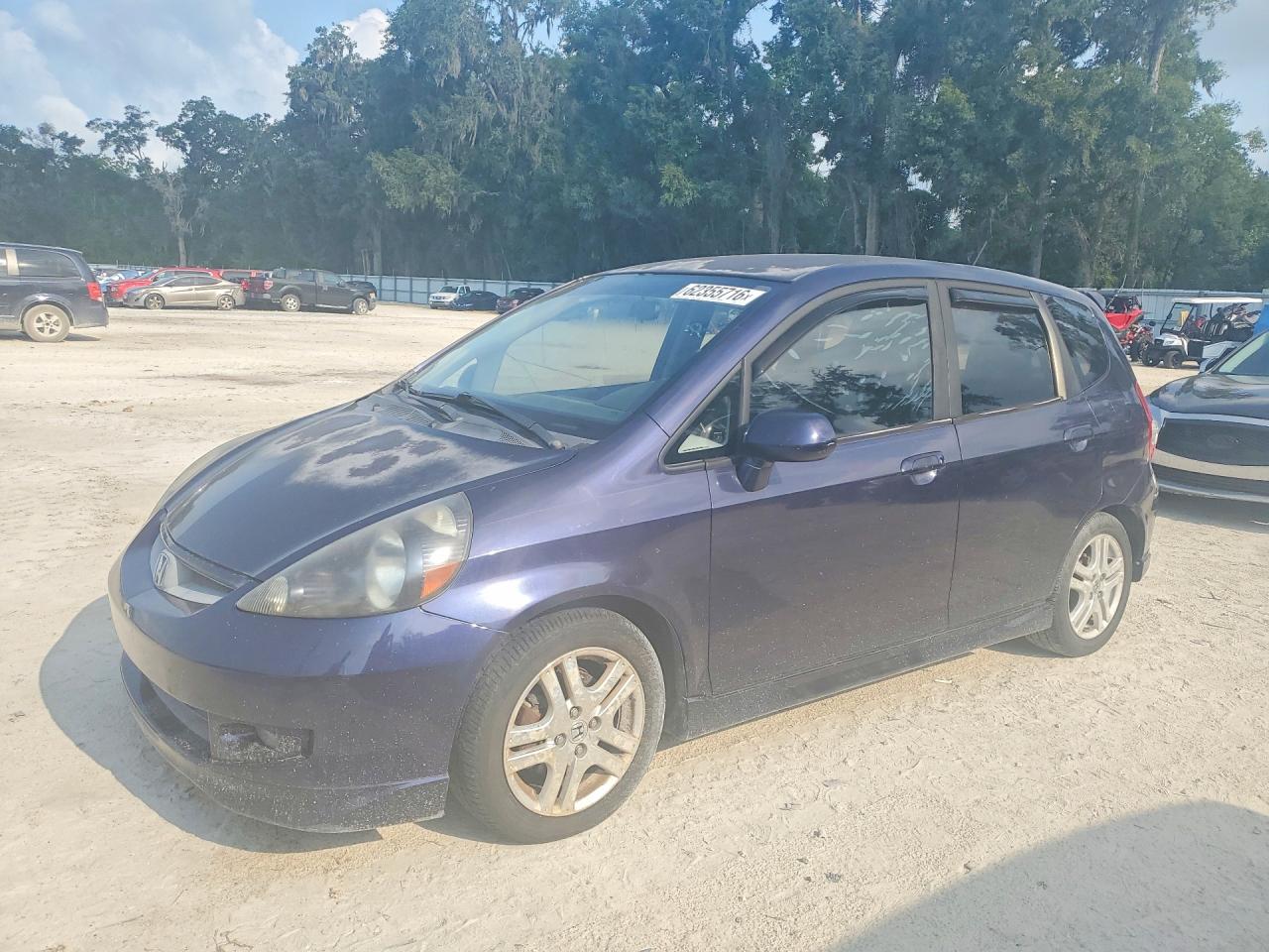 2008 Honda Fit Sport Синий vin: JHMGD38688S043335